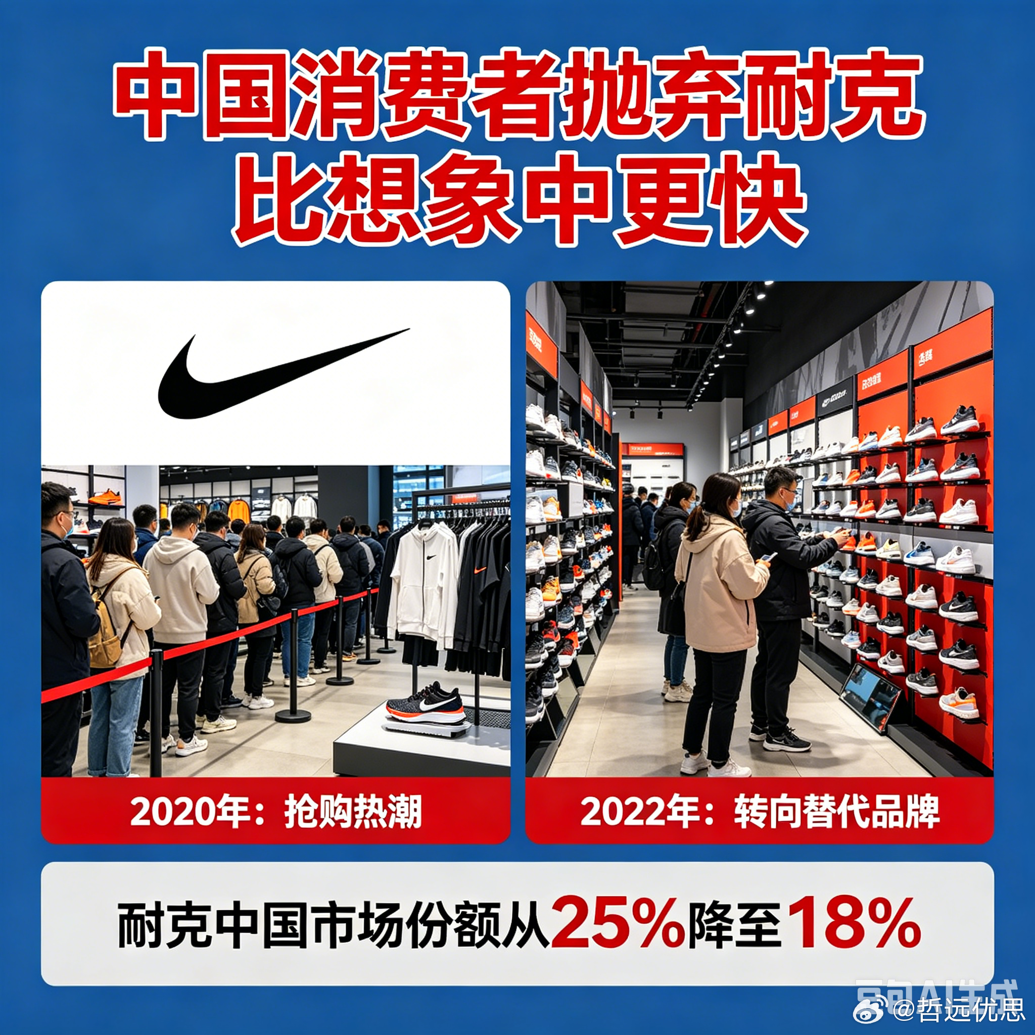 中国消费者抛弃耐克比想象中更快899元的鞋，几个月后429元甩卖——耐克正在失去