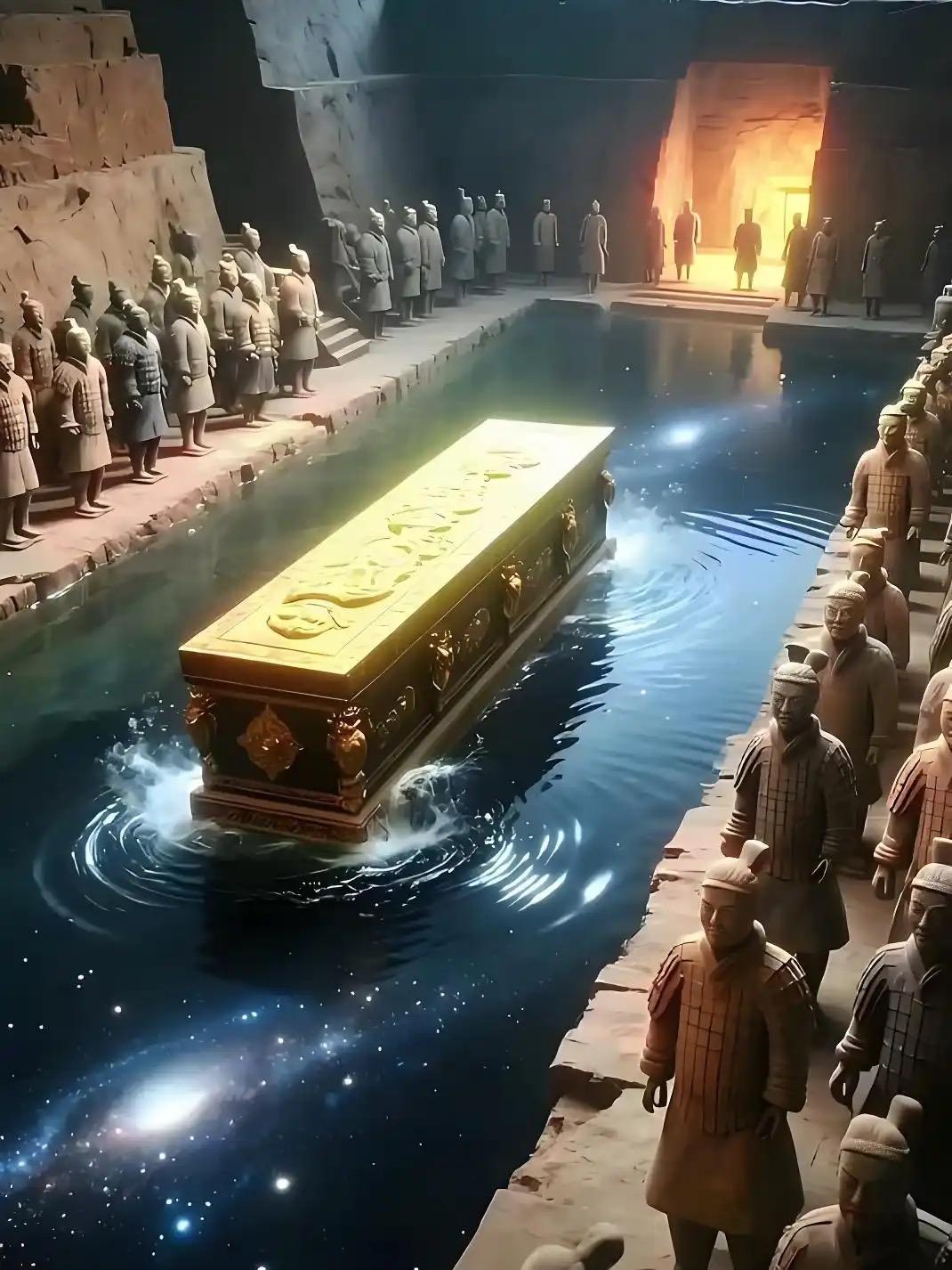 《史记》载秦始皇陵地宫“以水银为百川江河大海”，曾被视作夸大传说。现代考古探测证