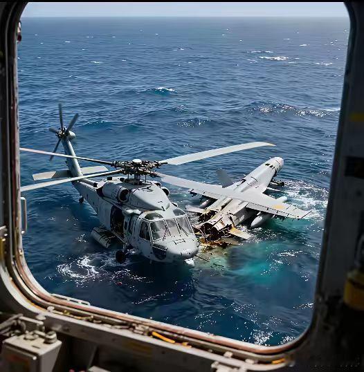 10月26日下午，2架军机从美国“尼米兹”号航母起飞执行任务，而后相继坠海。这样