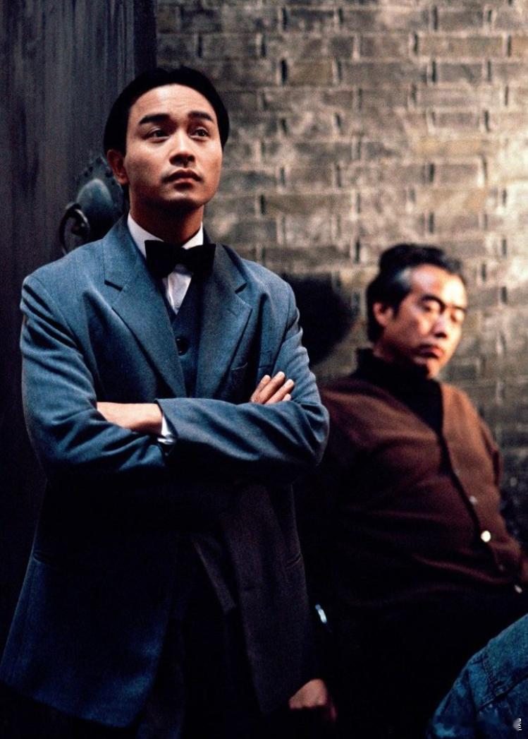 1995年张国荣和陈凯歌在《风月》拍摄现场历史影像