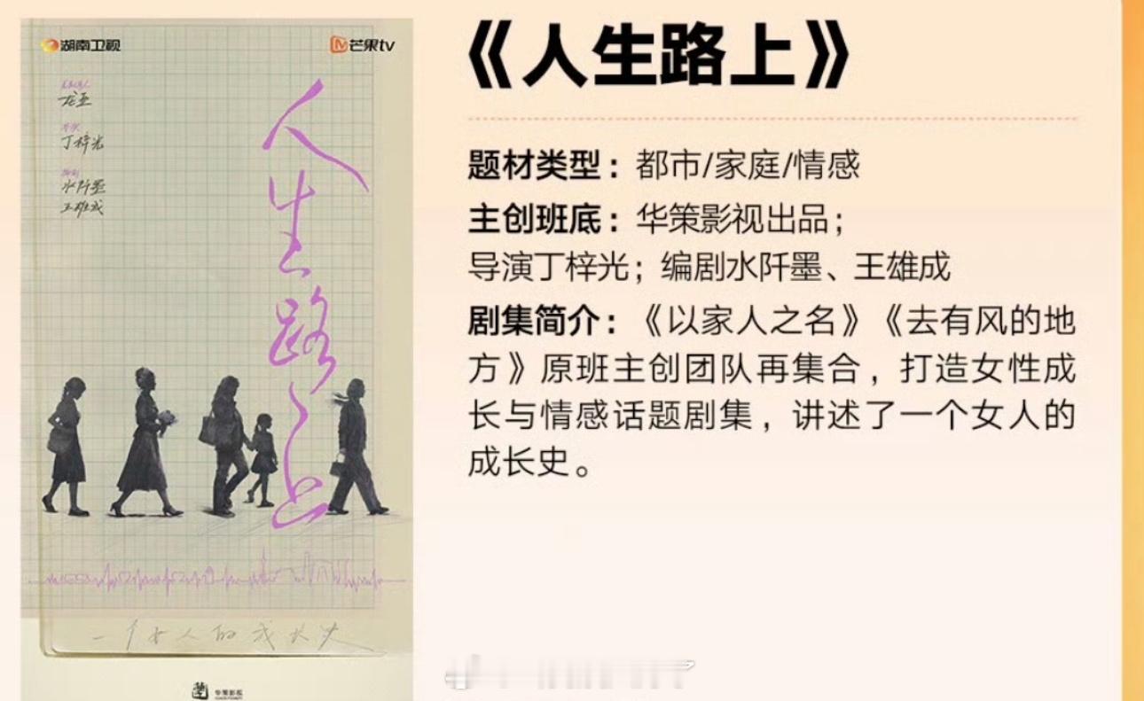 网传🥭的《人生路上》主演在谈杨紫、谭松韵，大家感觉这个🫓怎么样？ ​​​