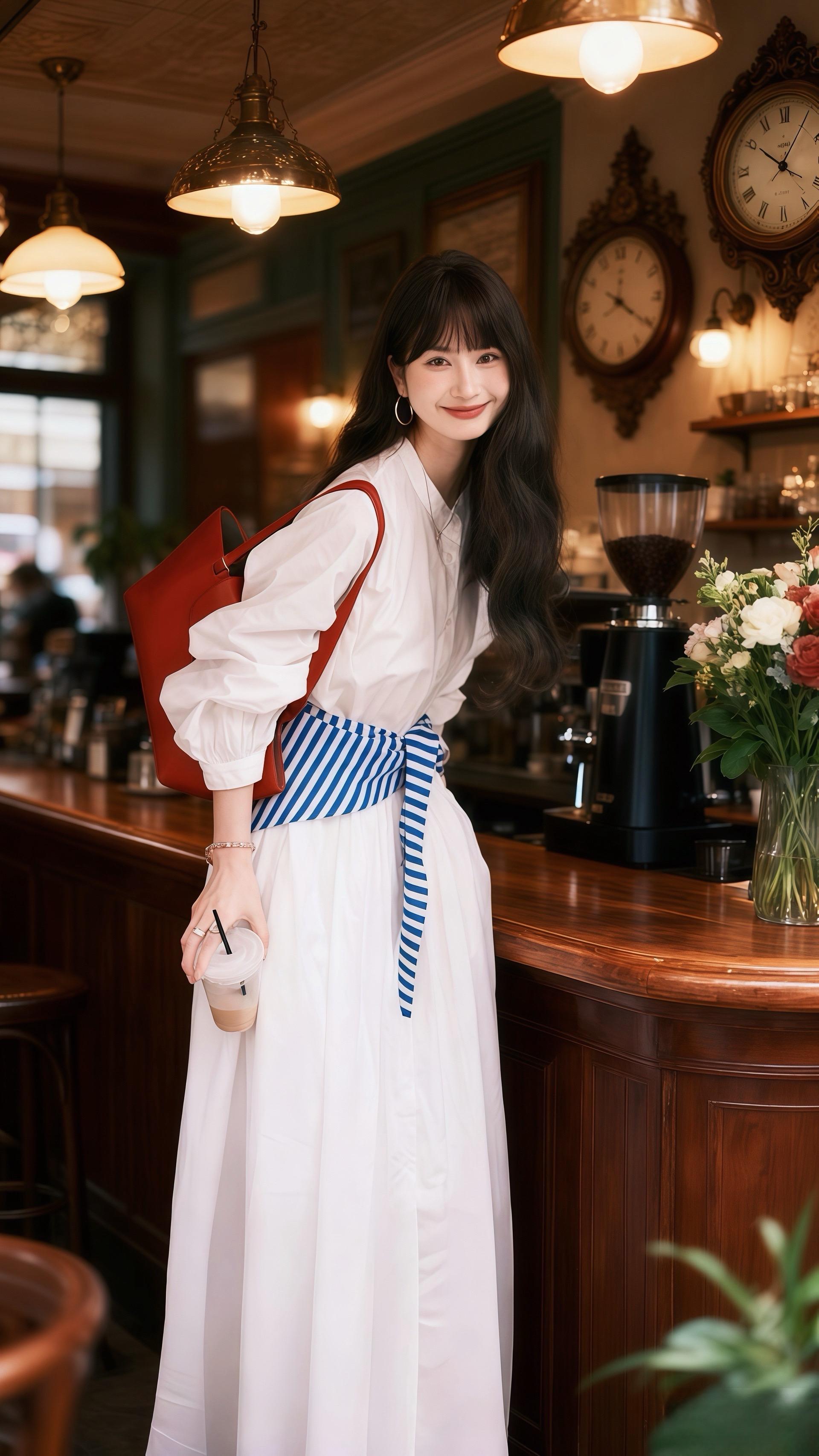法式显瘦连衣裙👗。