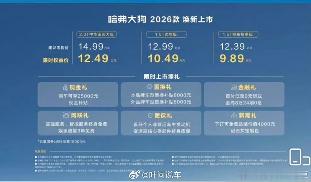 大狗，这个价格真的很有诚意 这次也是横扫方盒子了[污]哈弗大狗 ​​​