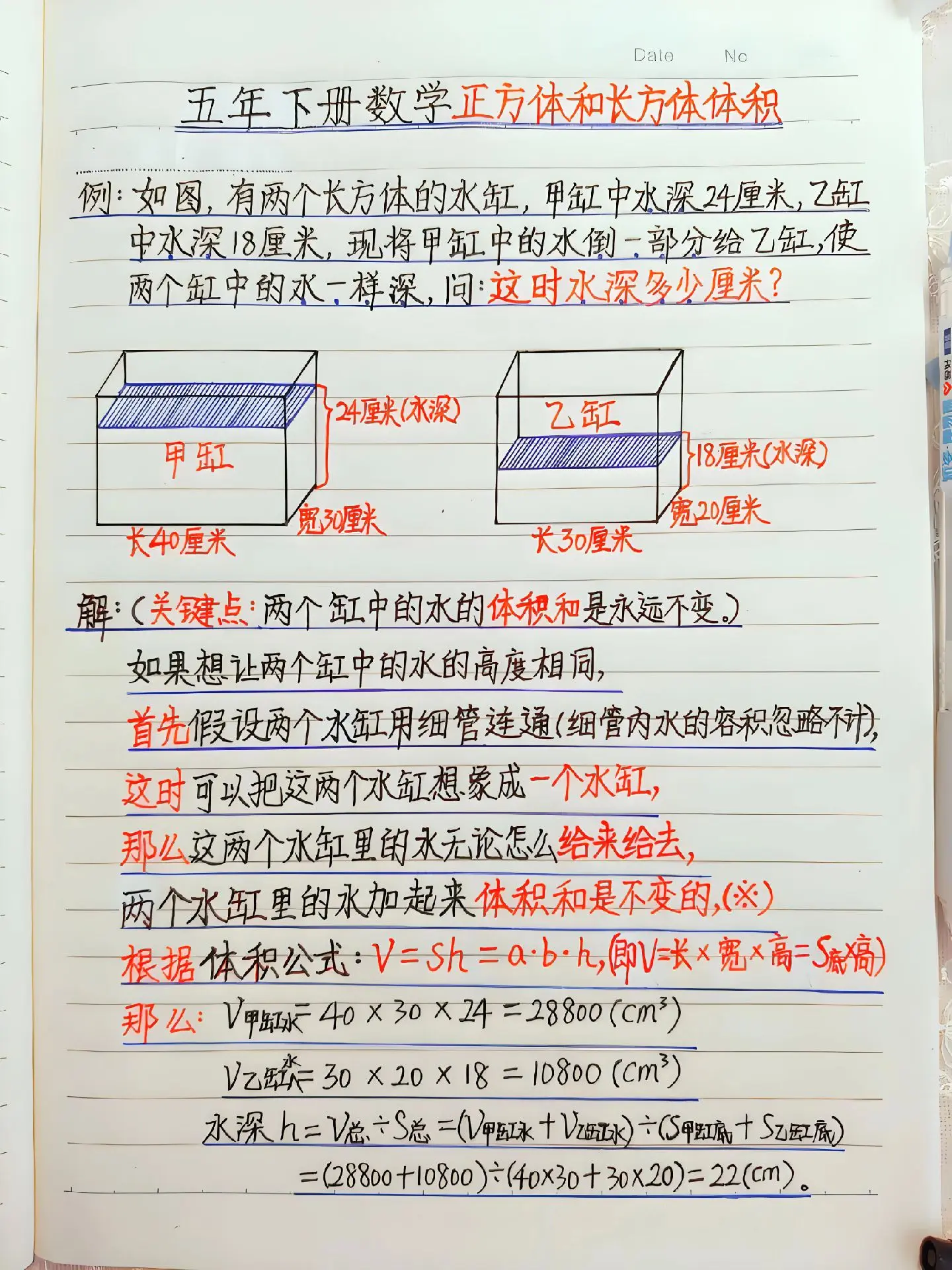五年级下册数学：正方体和长方体体积计算+易混淆的概念解析，是孩子查漏补...