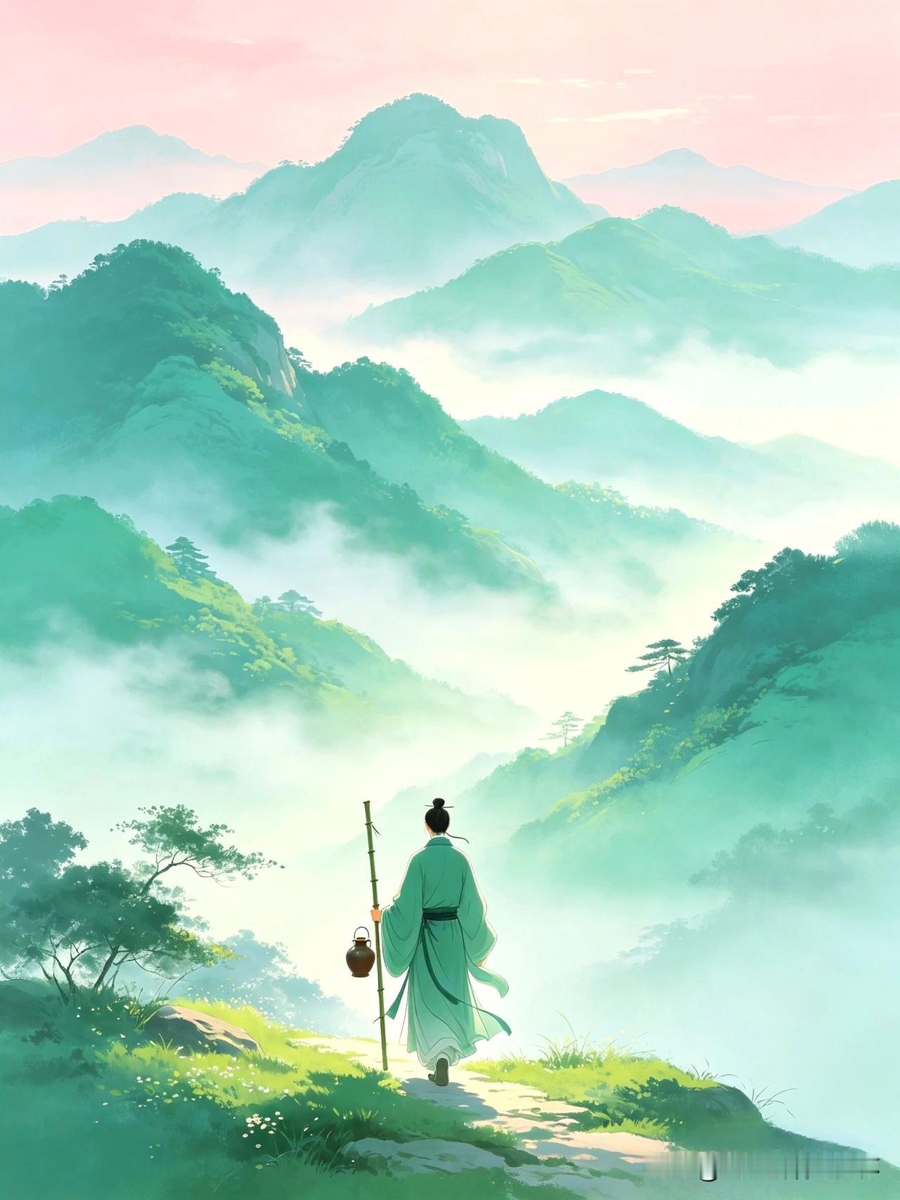 下联：杖头挂酒踏青山
上联：有请雅士[玫瑰][玫瑰][玫瑰]