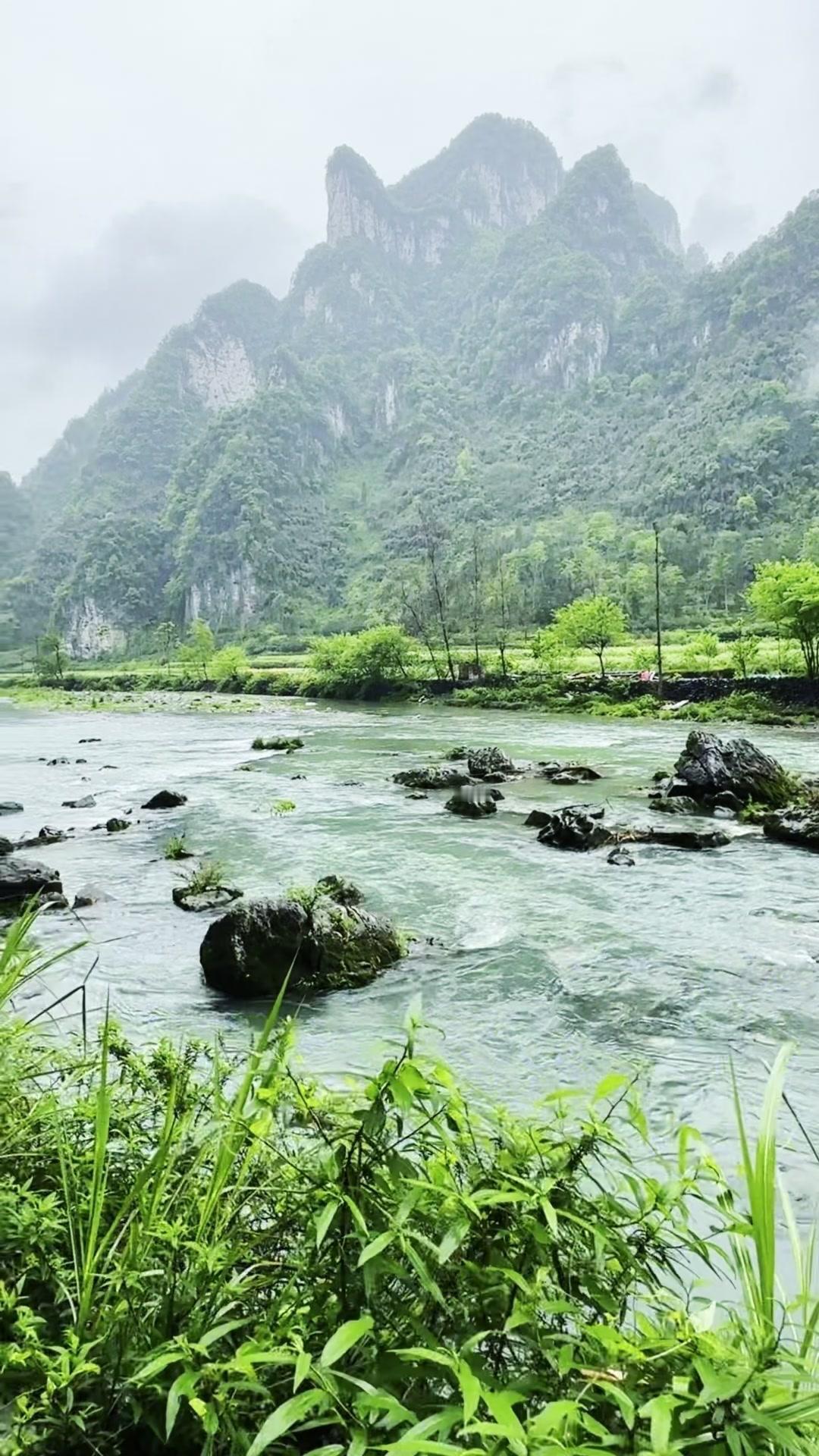 🌿赶路累了就停下来看看风景吧
山川不语，晚风温柔，会默默接住你所有的疲惫
等你