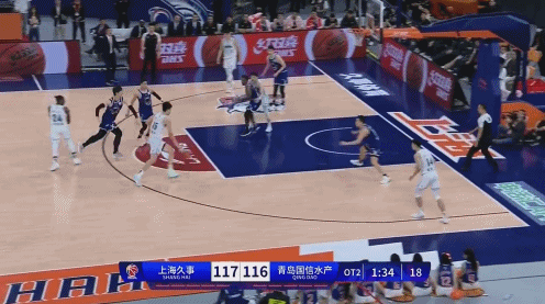 CBA常规赛，双加时，上海120-121青岛，18岁杨瀚森31+16+4+4，必
