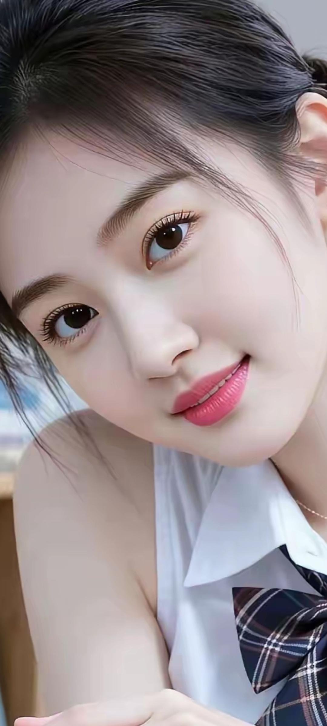 元气少女，甜美笑容，青春洋溢！😊✨