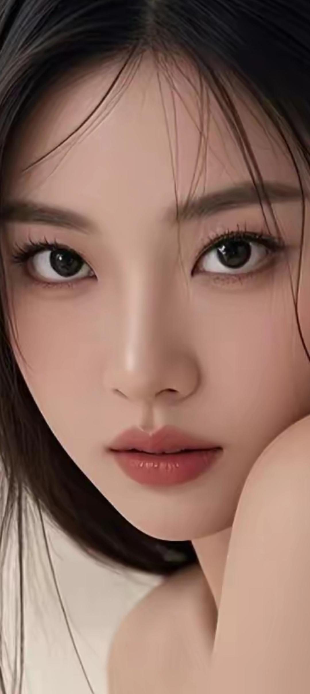 温柔眼波流转，如梦似幻的少女容颜