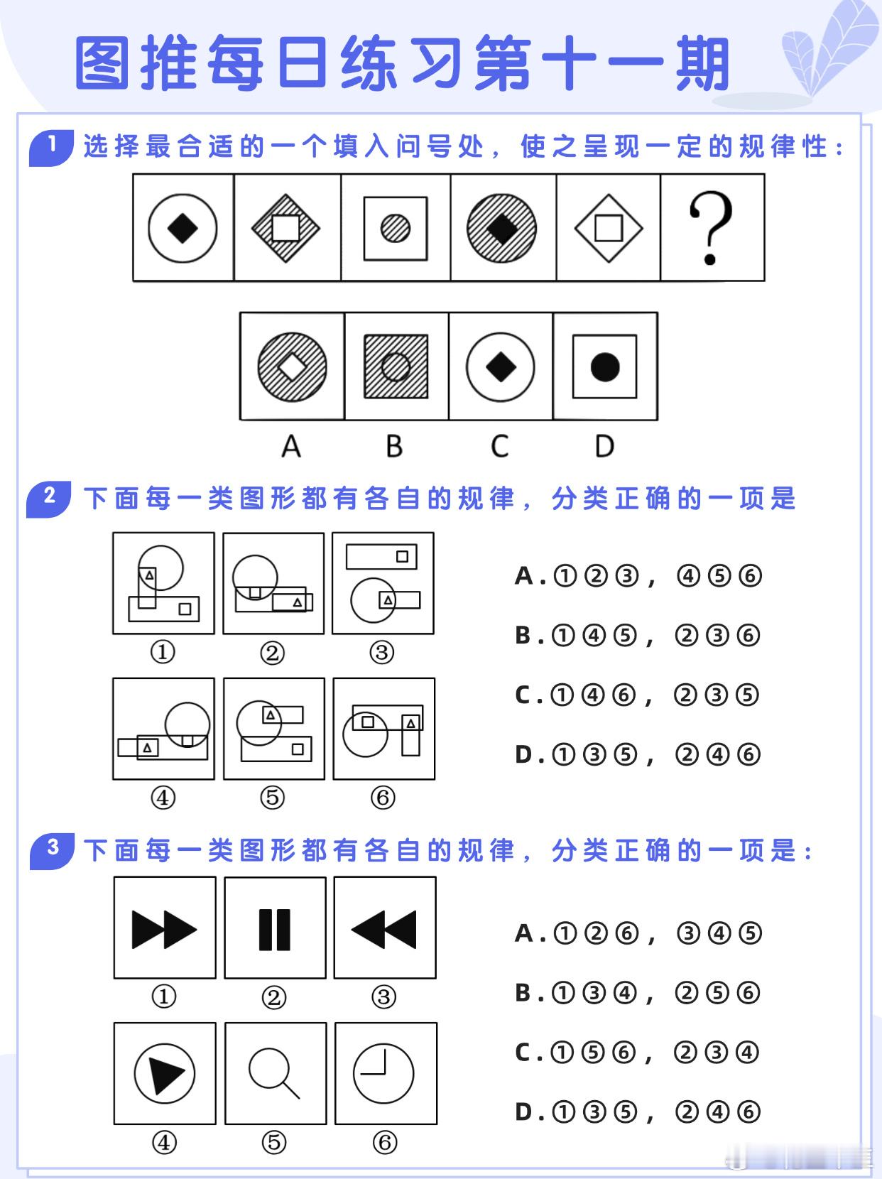 图推类比每日练习第十一期图推难度：☆☆☆类比难度：☆☆☆  