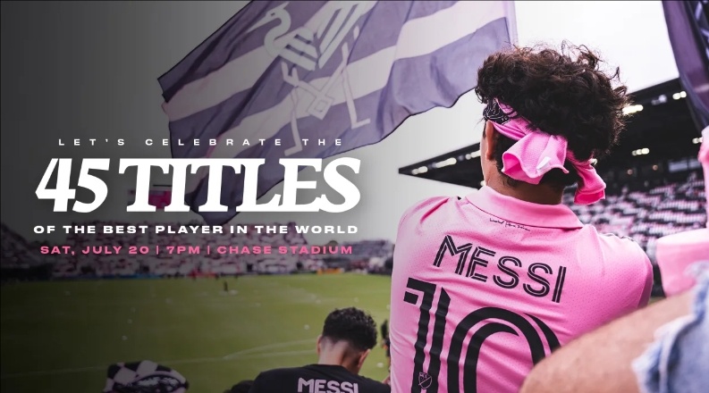 【反观某队[笑哈哈]】迈阿密国际官方：明天对阵芝加哥火焰比赛前将为梅西举办仪式（