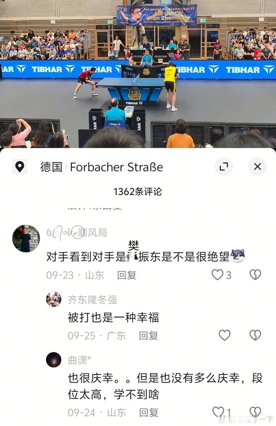 不是绝忘  其实对于球员来说，能被樊振东这种高手打也是一种幸福。 ​​​
