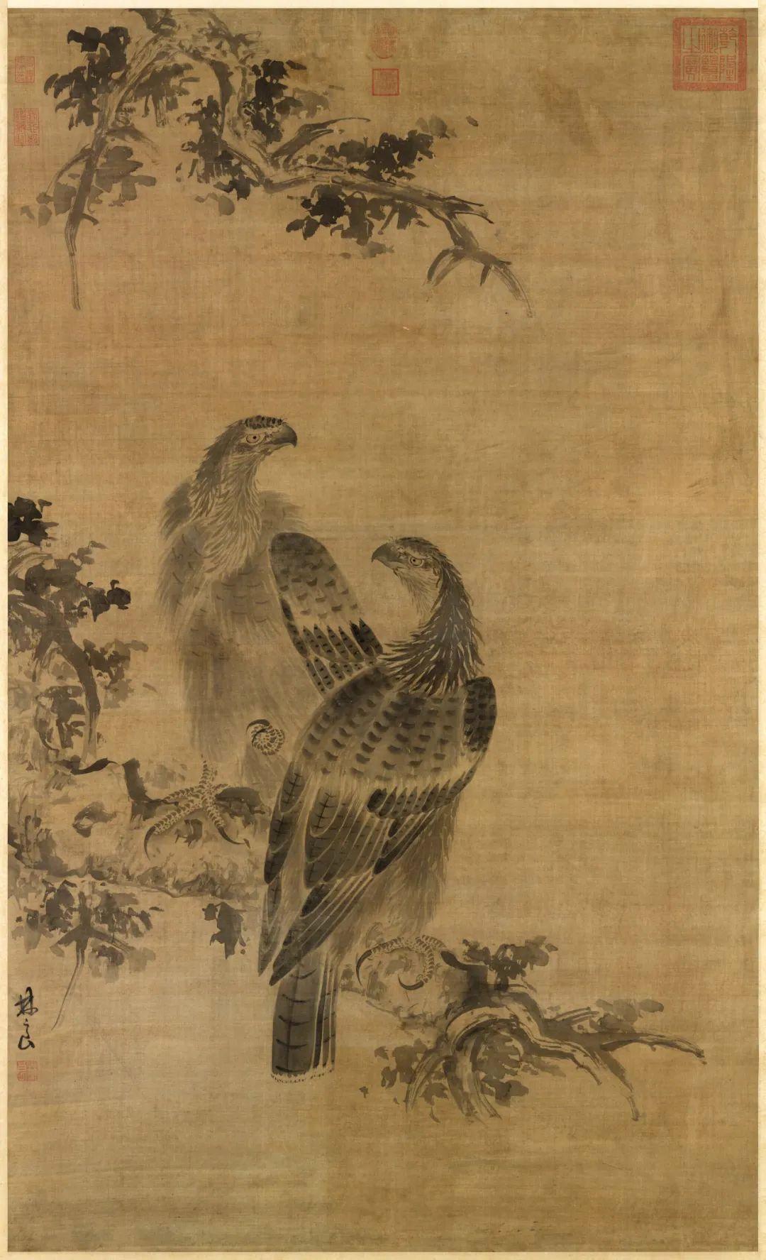 用草书笔法画鹰，他是明代写意花鸟的开山鼻祖
明代画坛有一句流传甚广的话："林良吕
