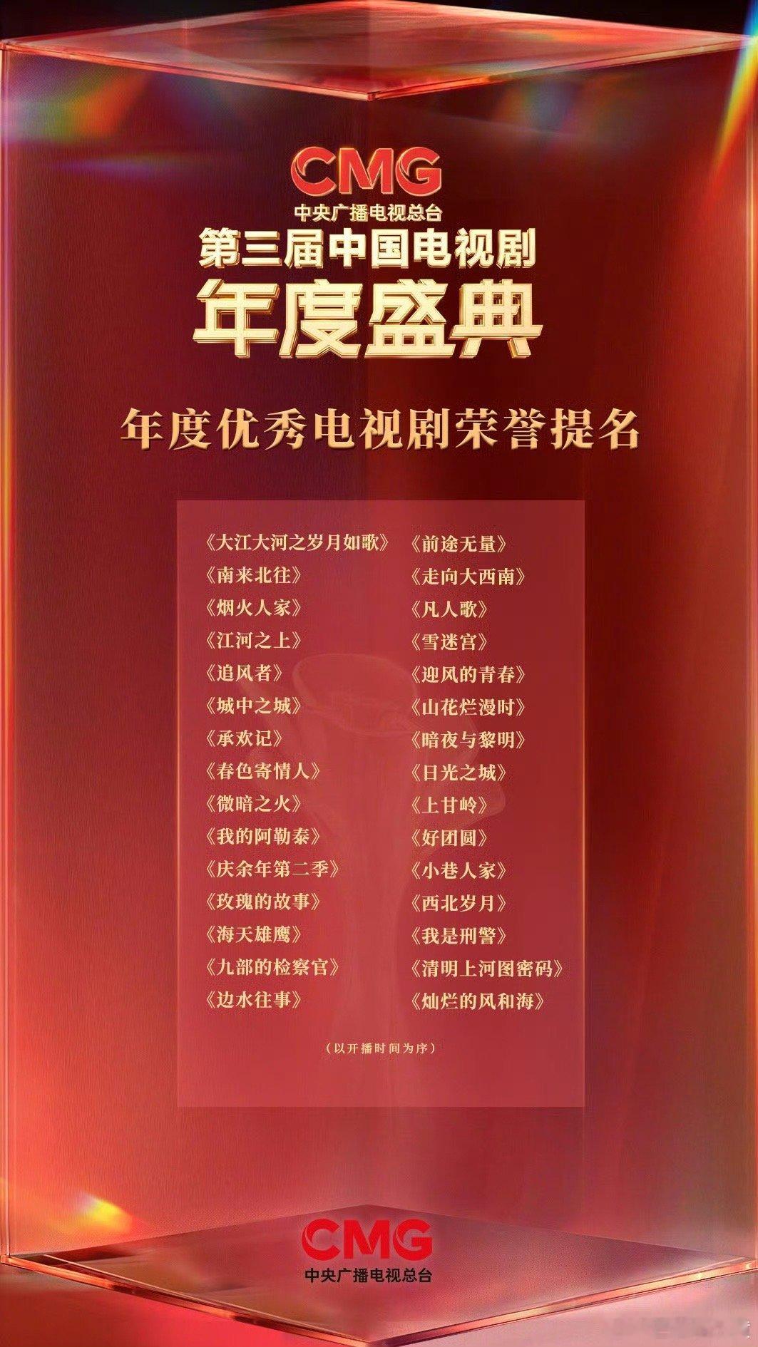 暗夜与黎明提名年度优秀电视剧   wow！！恭喜陈哲远《暗夜与黎明》获CMG第三