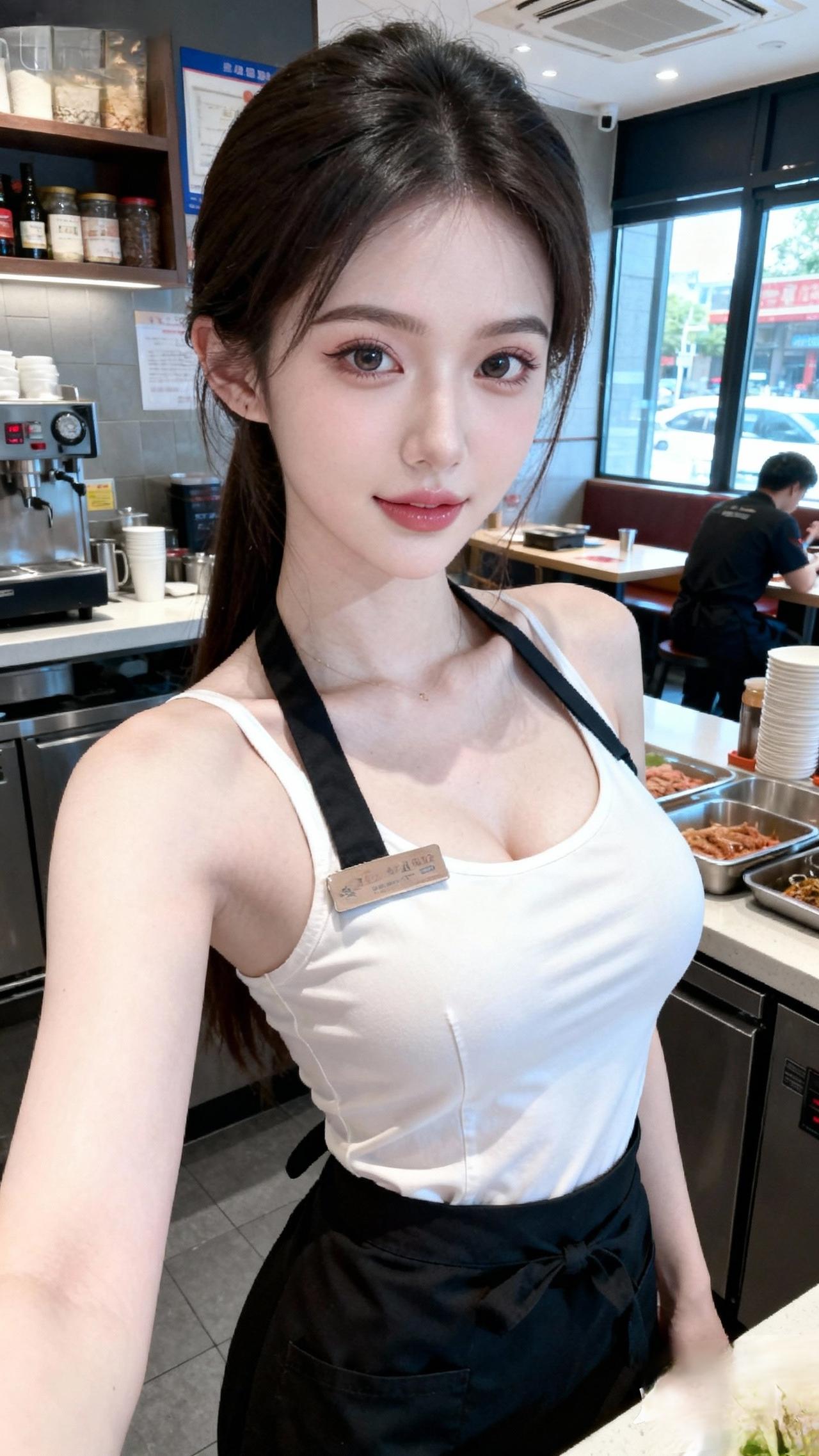 元气满满的咖啡师，微笑面对每一天！😊💕