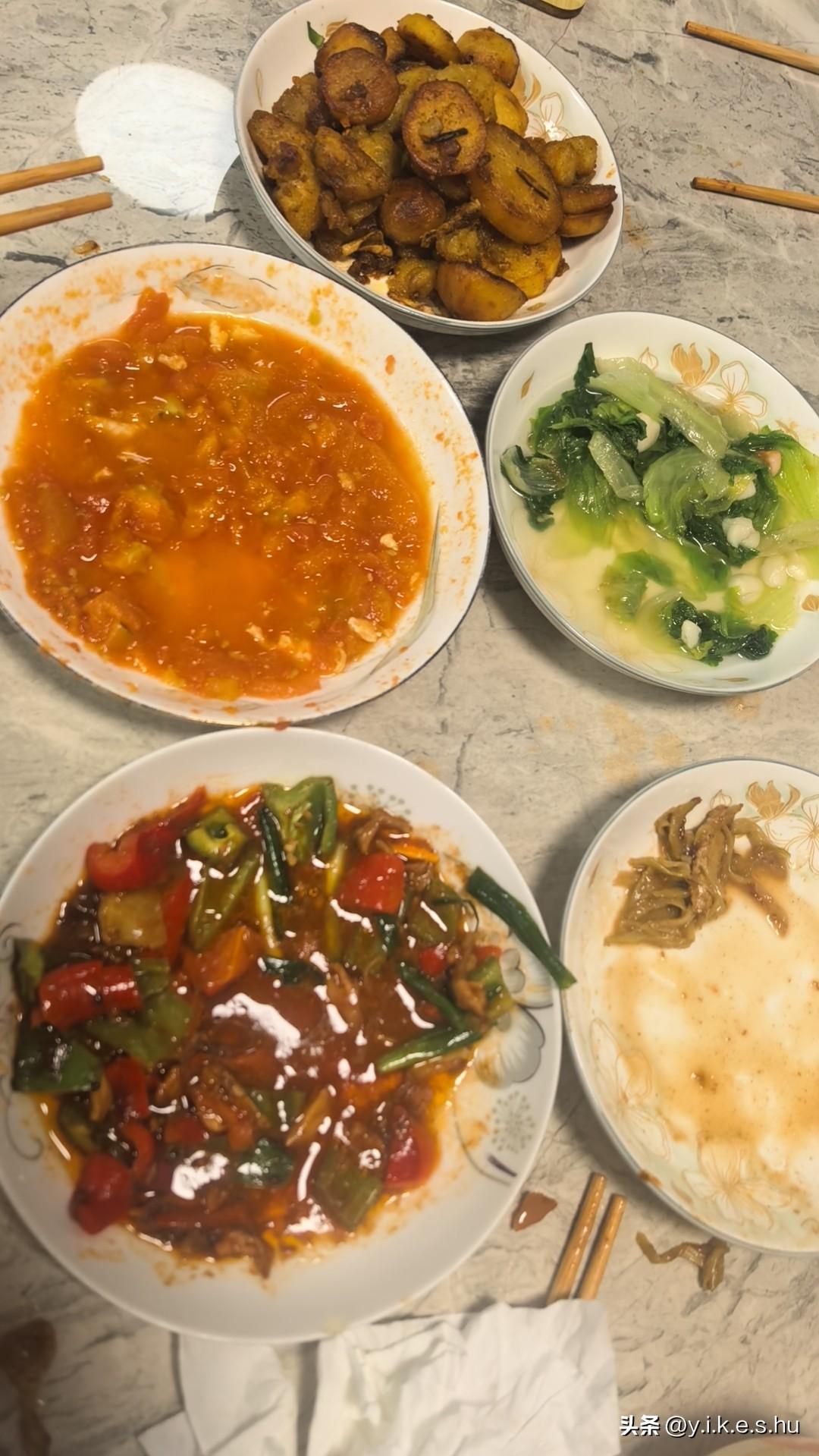 今天厨艺不错，全部光盘，是谁说天气热没胃口的[捂脸]