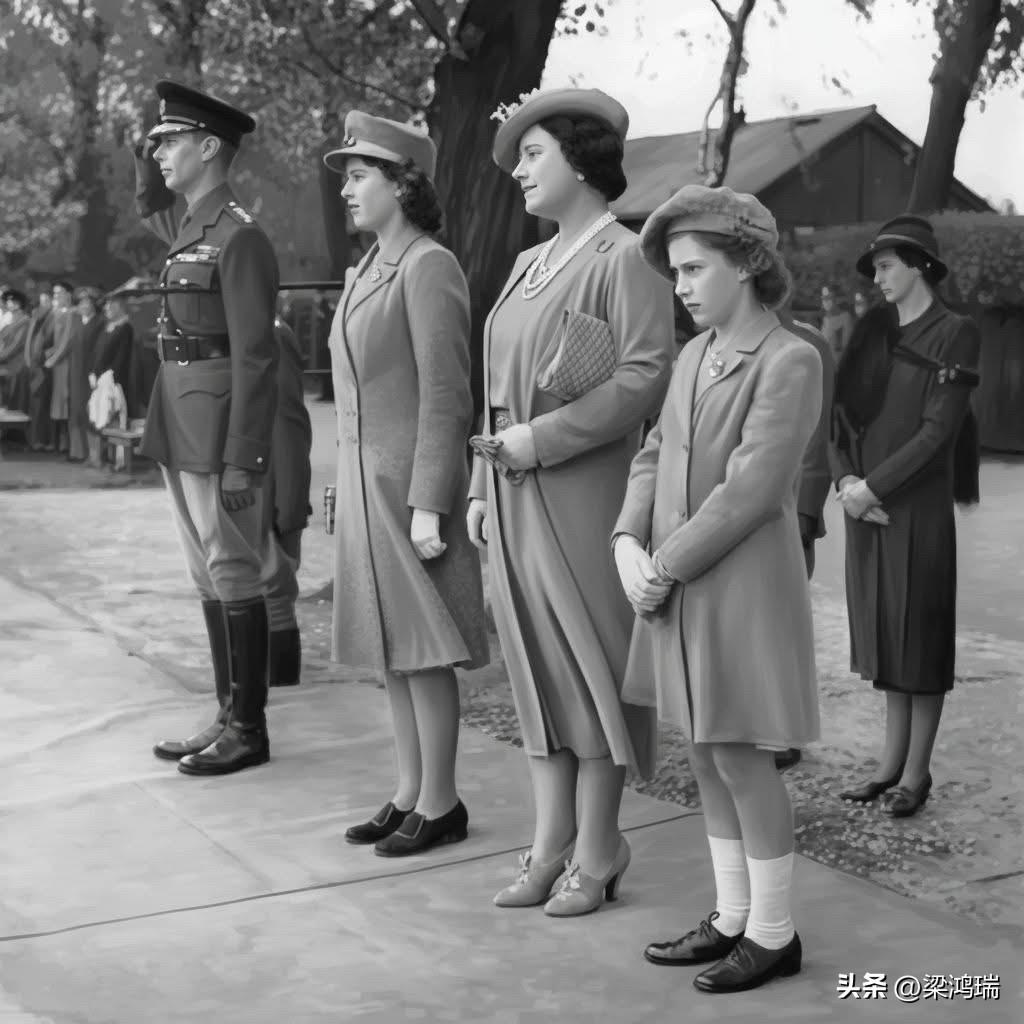 战时英国王室，约1942年

这张战时肖像拍摄于1942年左右，记录了乔治六世与