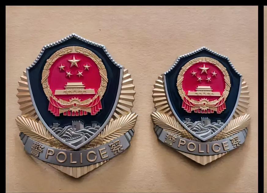 新版人民警察帽徽