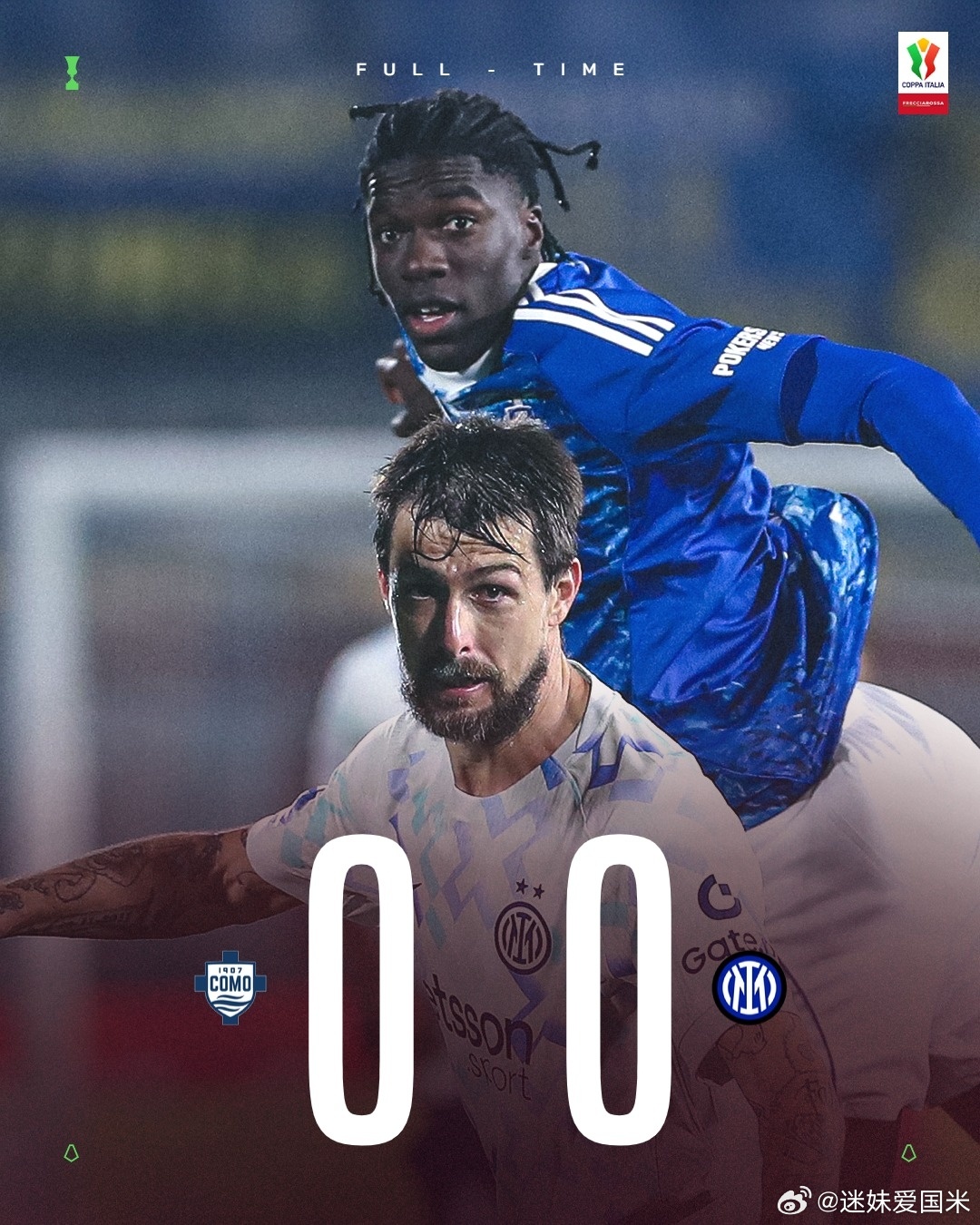 一个很好的结果，还进行了轮换，次回合回到梅阿查决战！国际米兰意甲热点现场