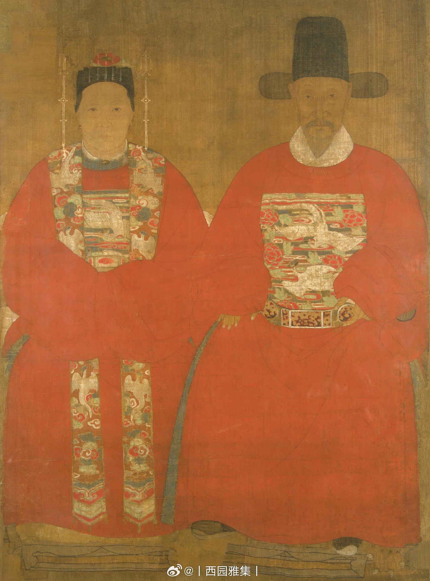 明十五/十六世纪 夫妇肖像画尺寸：143x106 cm来源：俄国艾尔米塔什博物馆