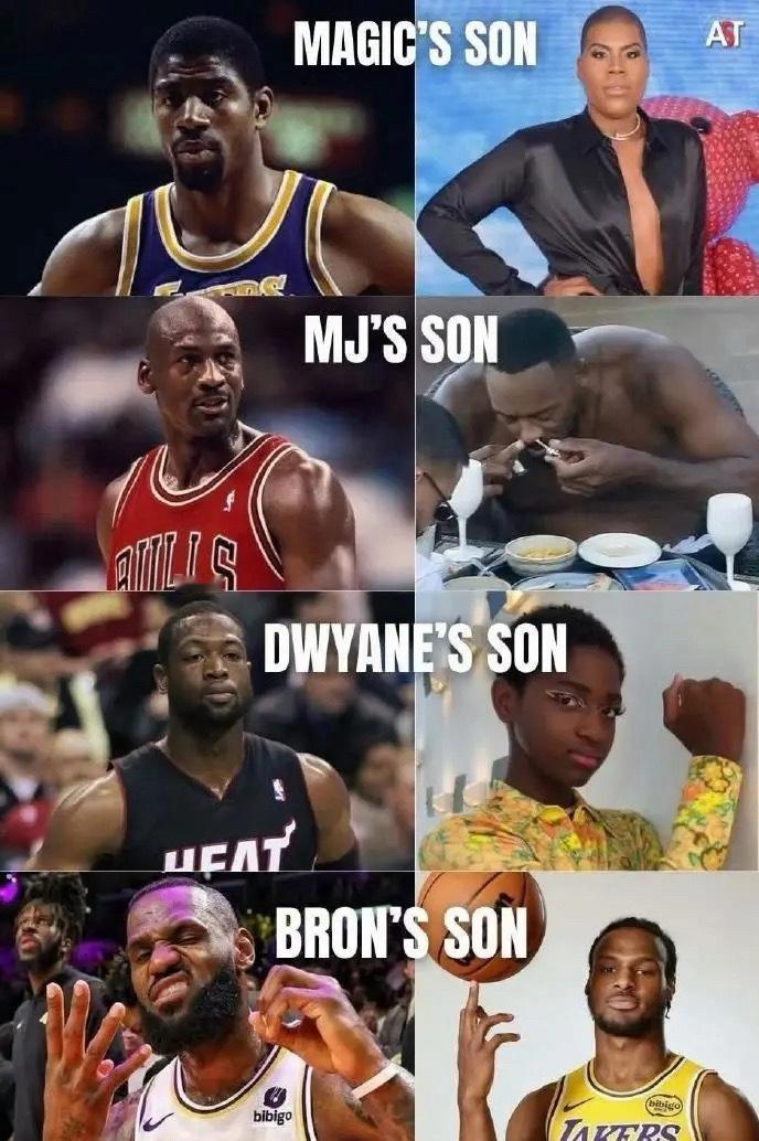 NBA：别对布朗尼要求太高了，你看看其他的儿子……