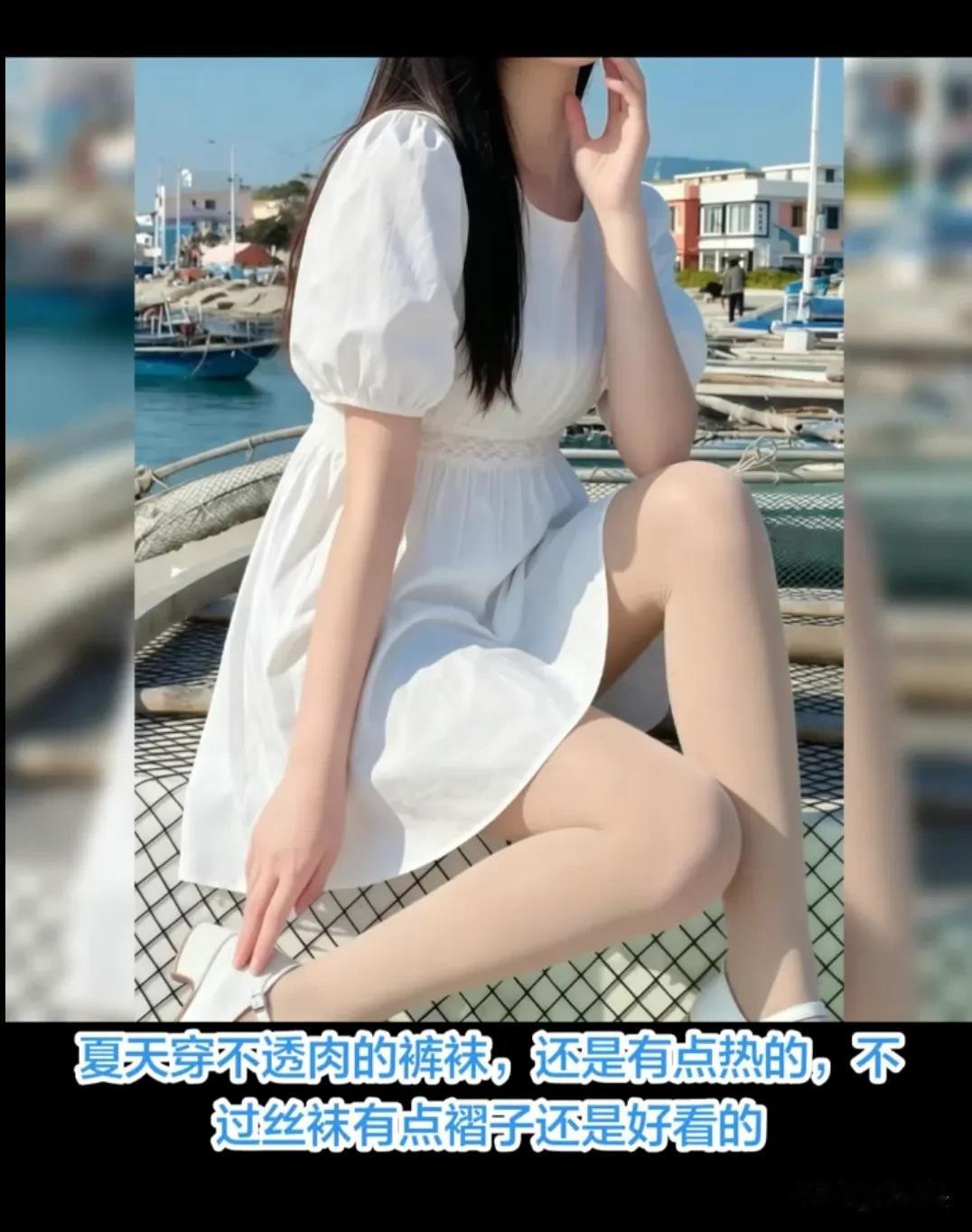 今天的丝袜好看吗？最主要的是还防晒啊。