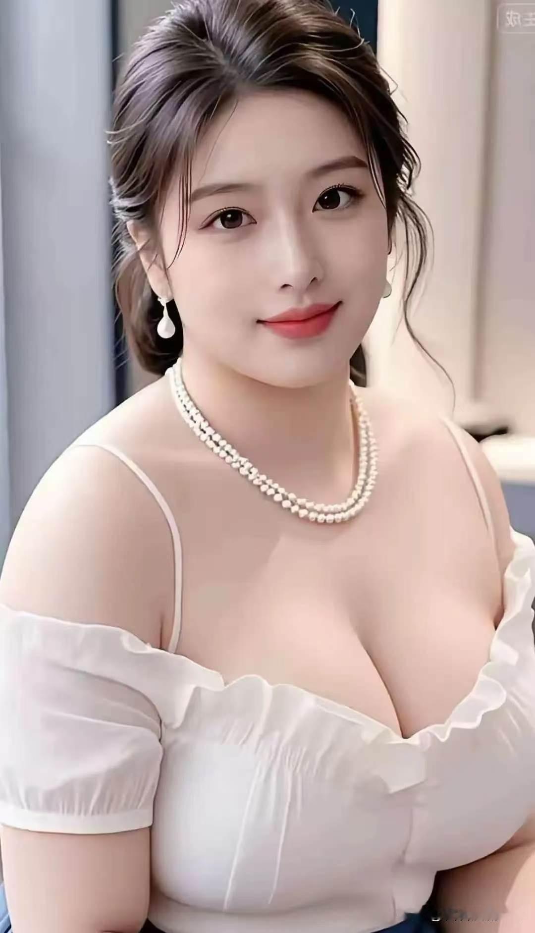 七律（新韵）·素婉
 
云鬓轻拢玉润光，
珍珠双串衬温香。
清眸含露藏星子，
软