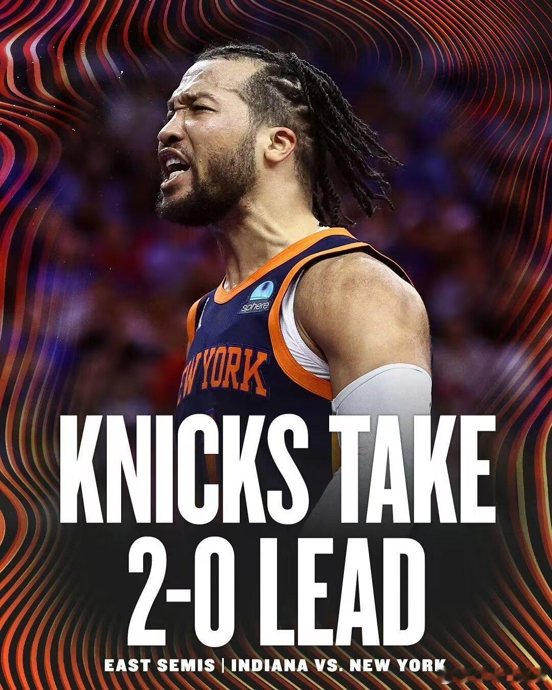 2-0！次轮G2，尼克斯主场战胜步行者！！布伦森太强了，上半场遭遇右脚受伤，第二