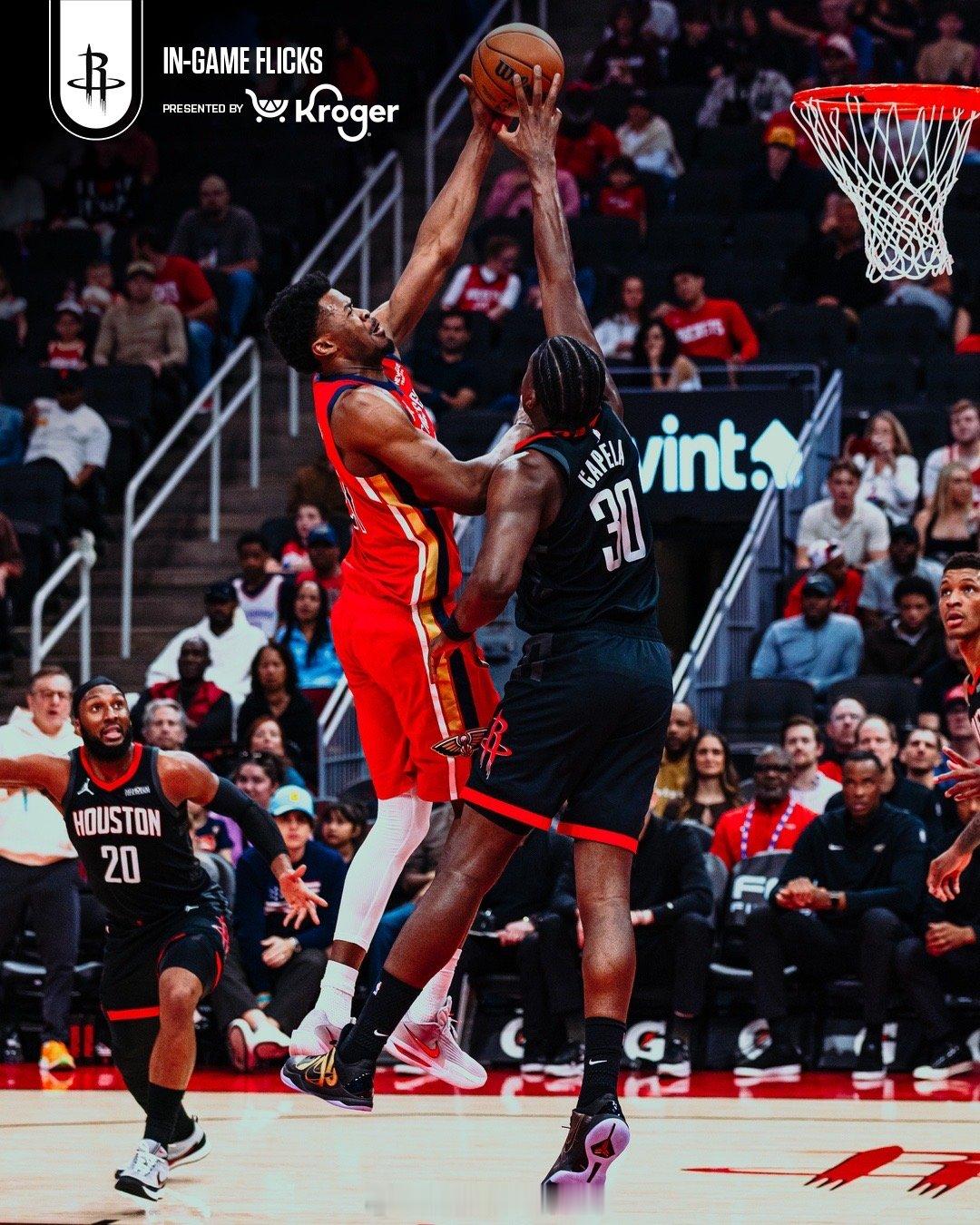 火箭今天vs灰熊首发：谢泼德、奥科吉、泰特、伊森、卡佩拉灰熊vs火箭休斯顿火箭N