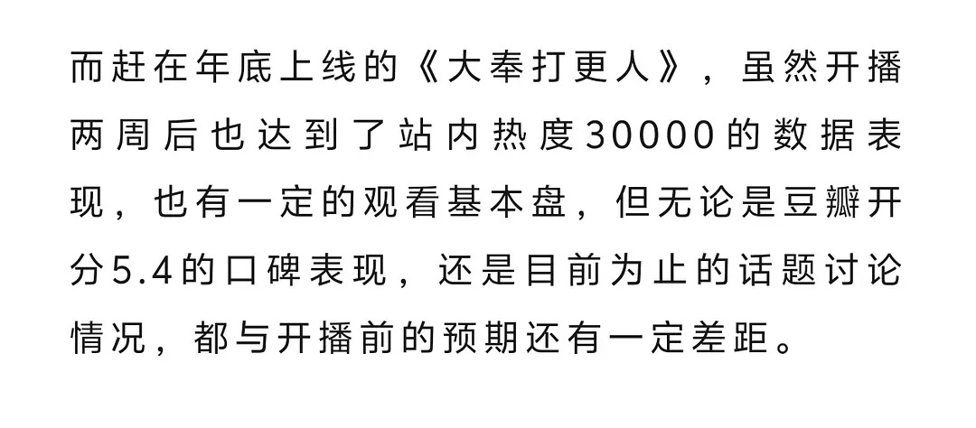 狐厂评价大奉：不及预期，声量低，口碑差 