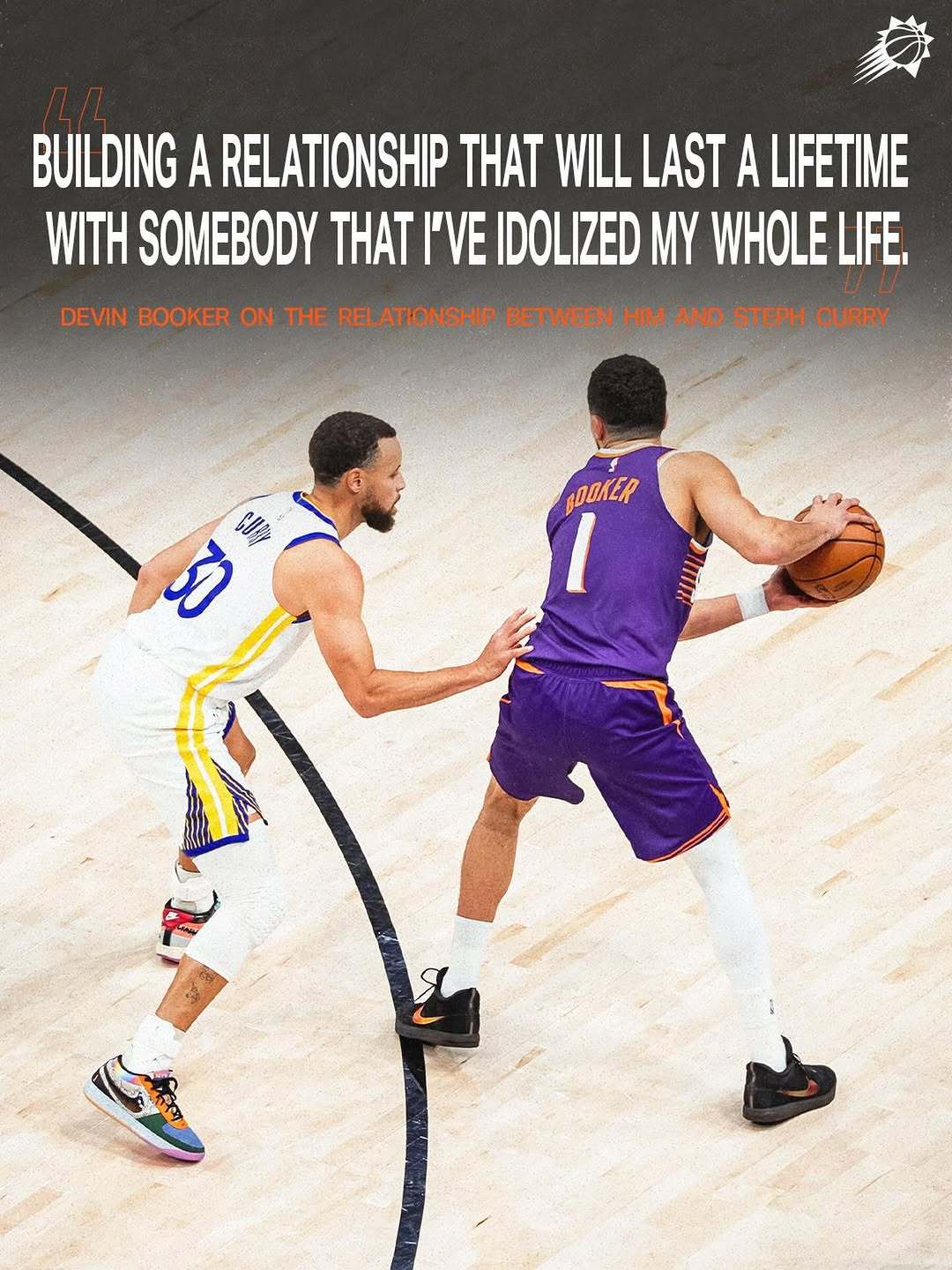 布克谈及跟库里建立的友谊：“我跟崇拜很久的人建立了联系！”相信你们的友谊会长久维