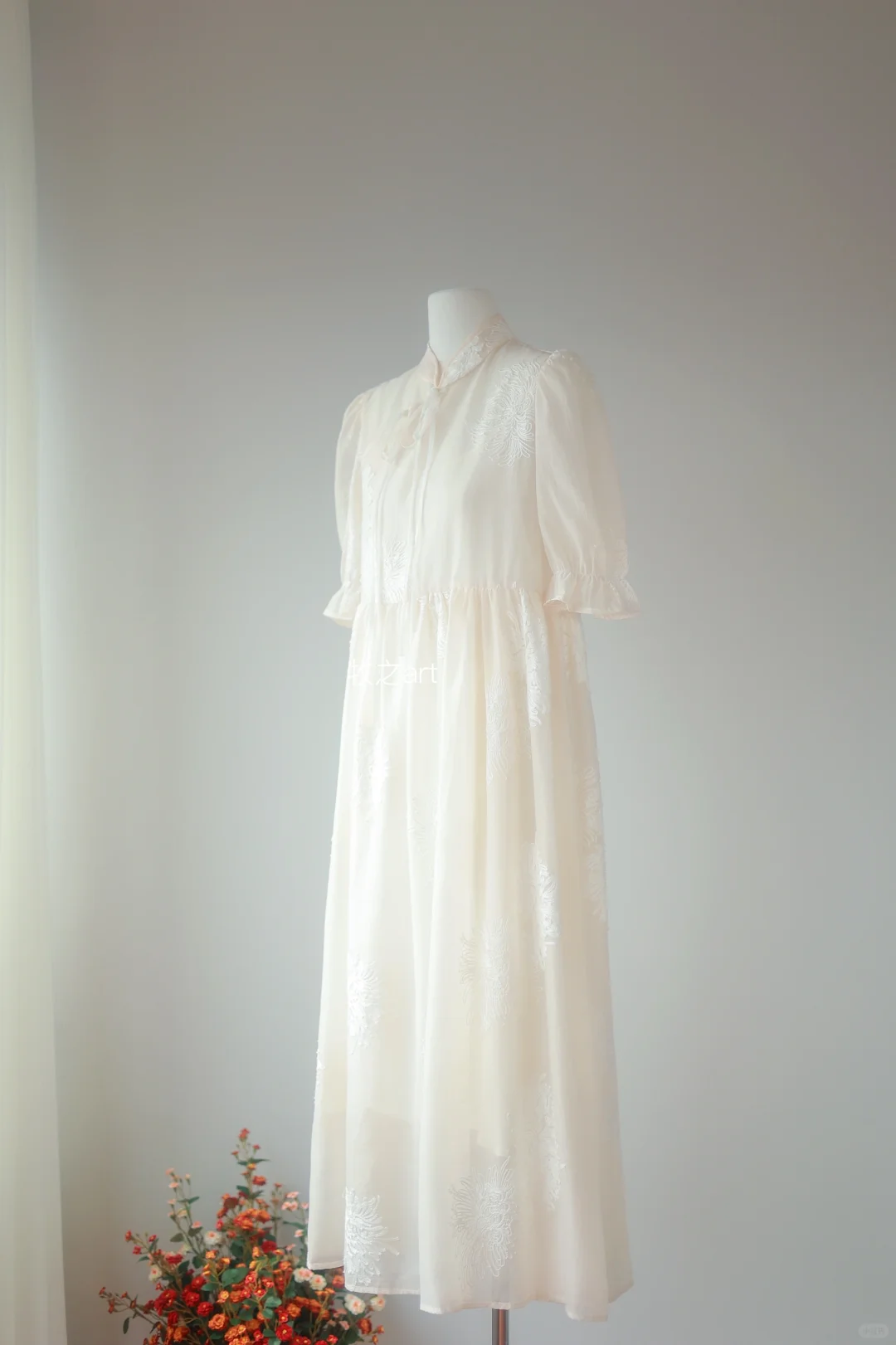 温柔仙女🧚‍♀️｜新中式刺绣连衣裙