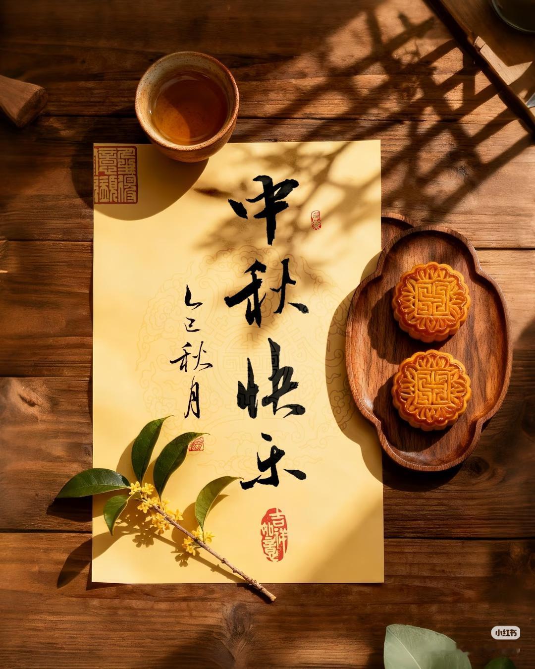 刷到我这儿，就知道中秋的好运要到啦！愿你月饼吃得甜，月亮看得圆，家里唠嗑暖，往后