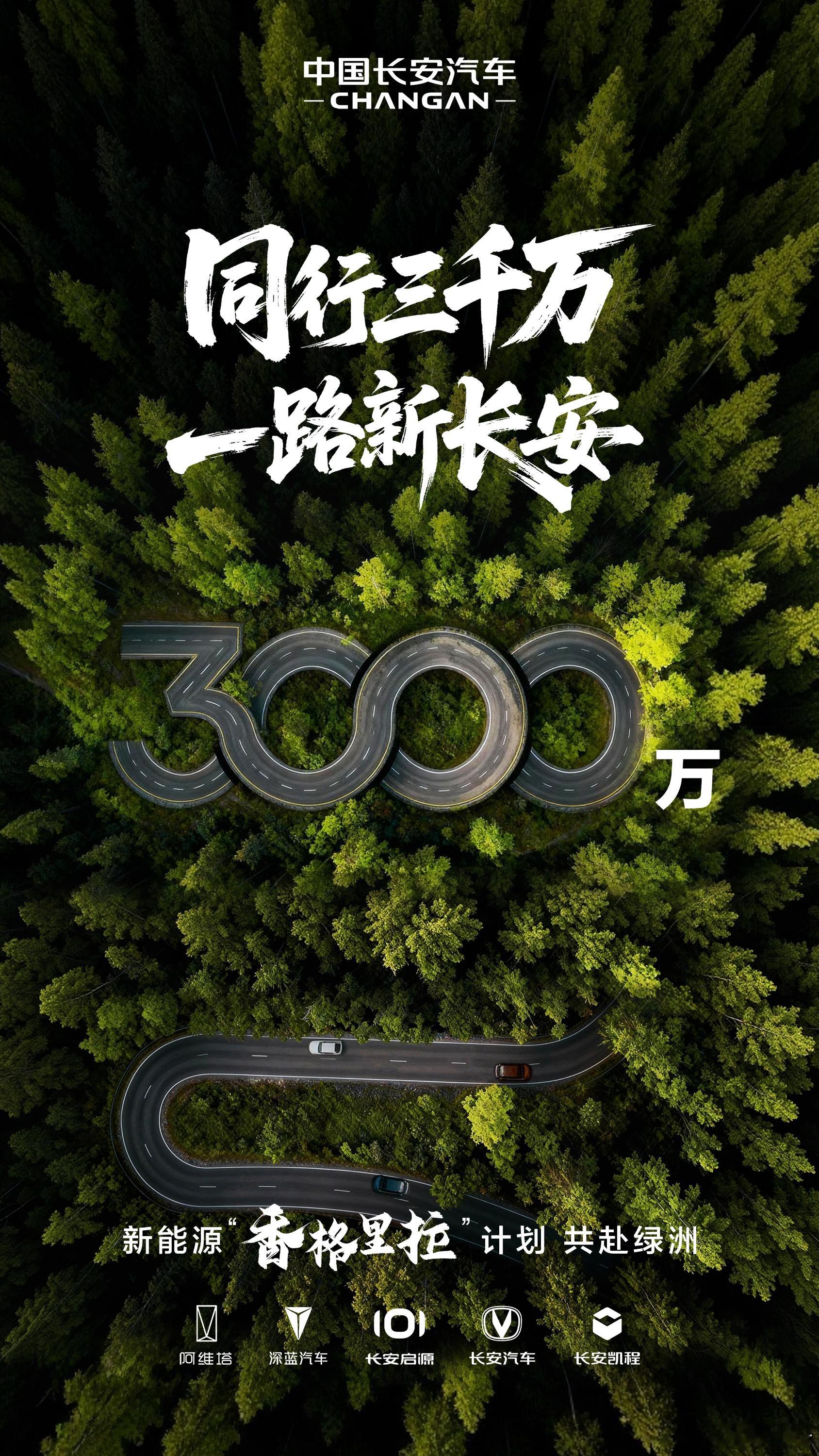 以自主技术，驱动全球征程以安全初心，照亮万家灯火中国长安即将迎来第3000万辆中