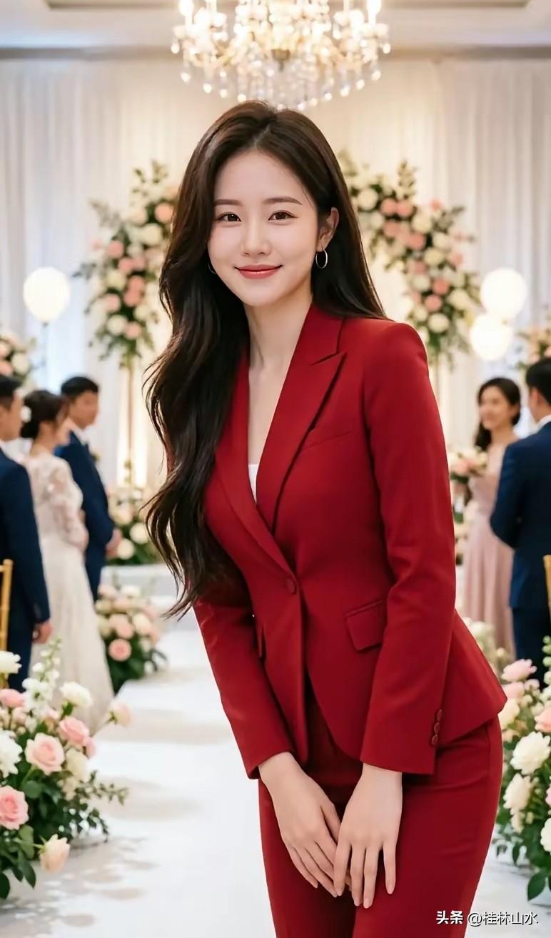 红色的喜悦，美丽的新娘！