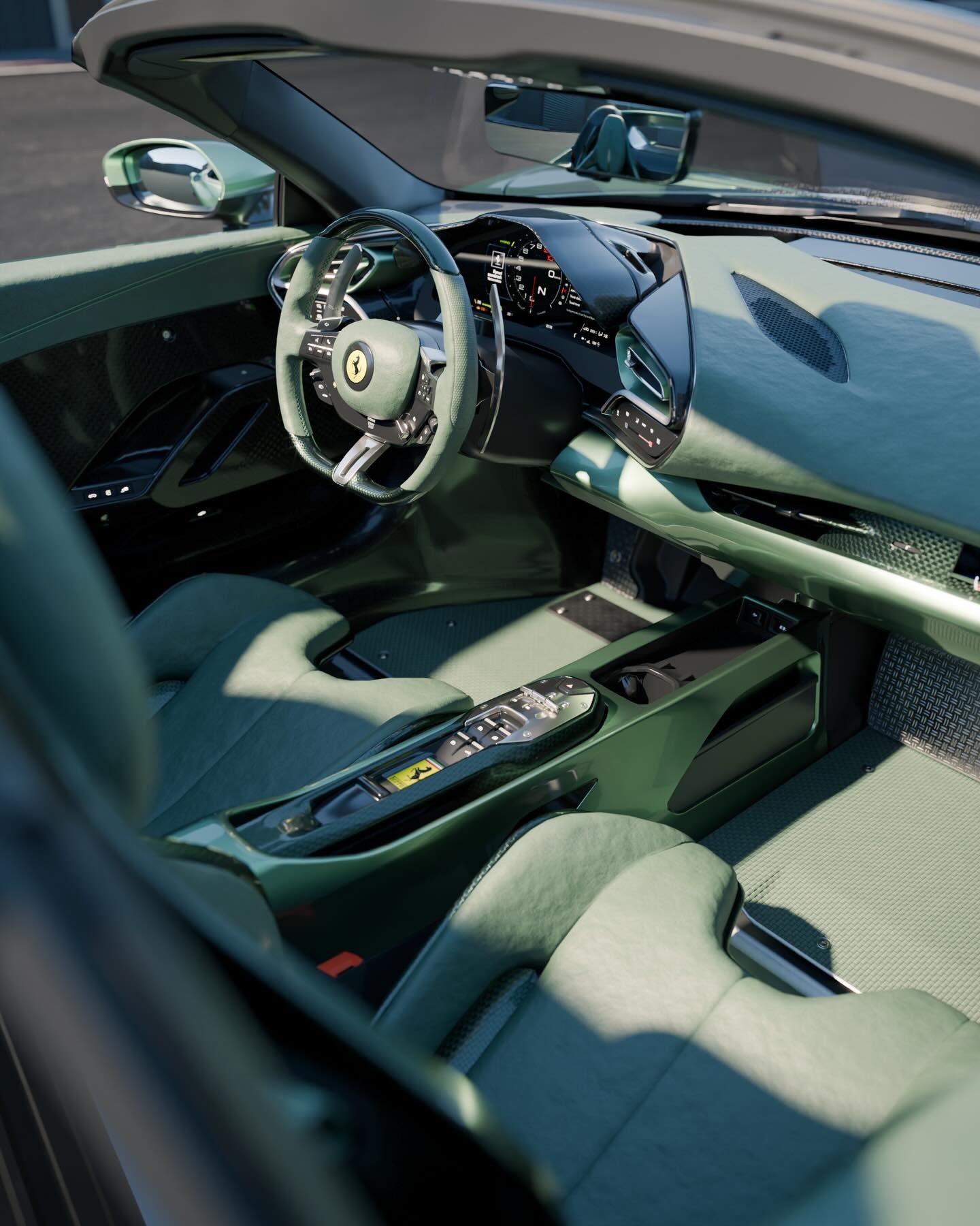 法拉利296 Speciale A油漆：Verde Francesca 