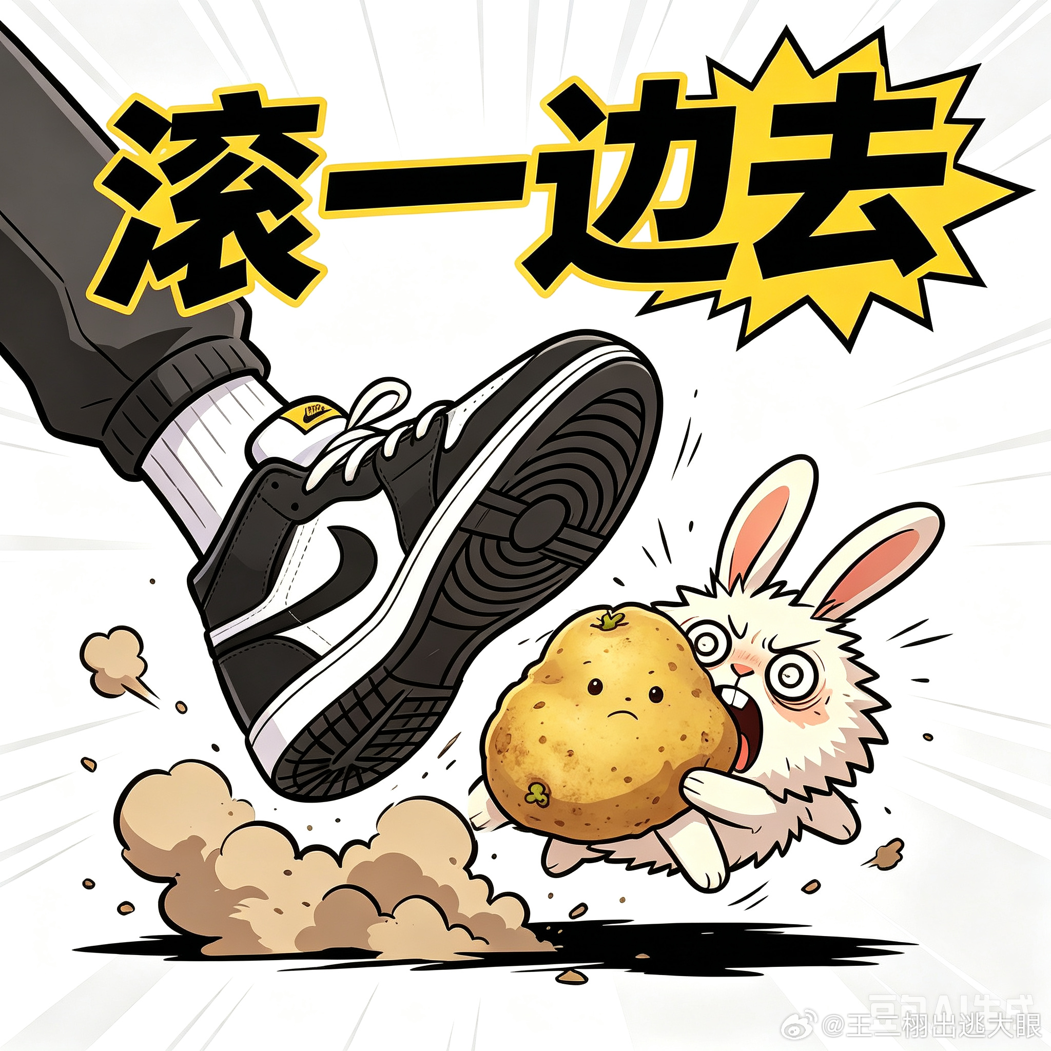 什么玩意！赶紧过去粉你的兔兔土豆吧！ 