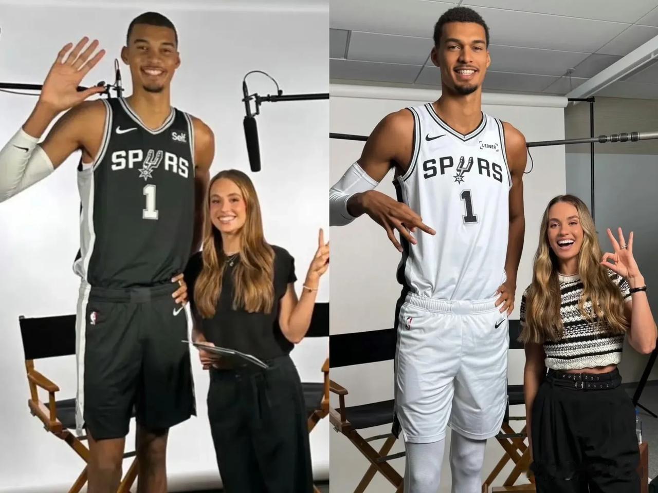 跟菜鸟赛季相比，文班亚马的身材明显大了一圈。

不得不承认，NBA的训练水平实在