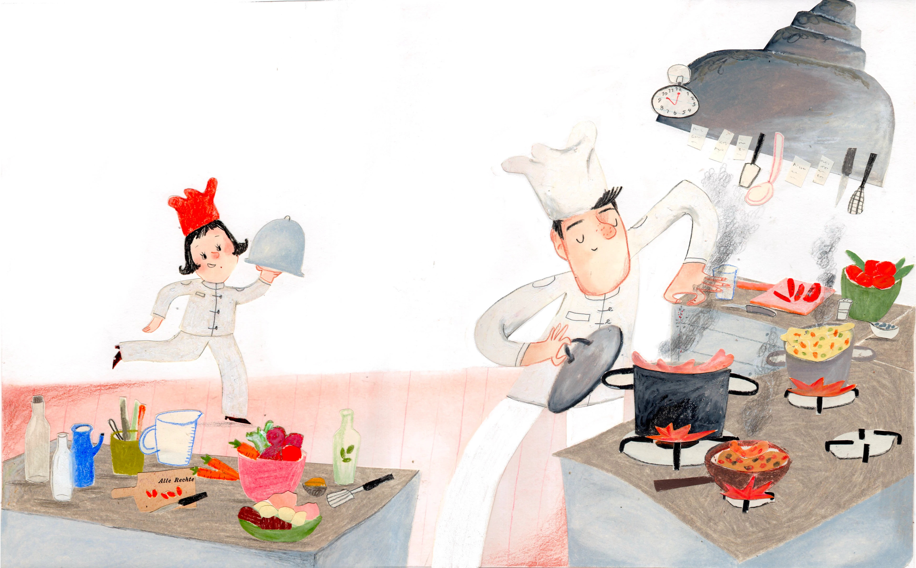 来自土耳其的插画师Rumeysa Abiş拼贴与绘画的完全融合 这太———可爱了