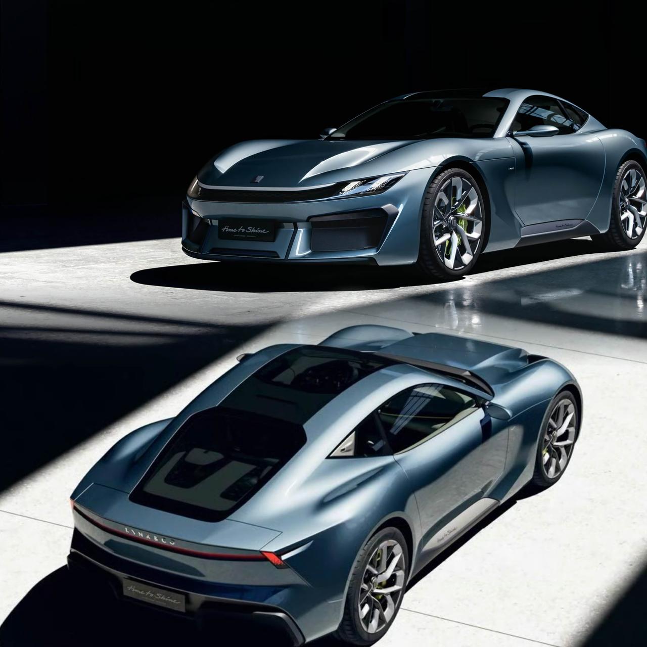 领克第一台概念跑车来了，命名为「Time to Shine」，车身尺寸4780*