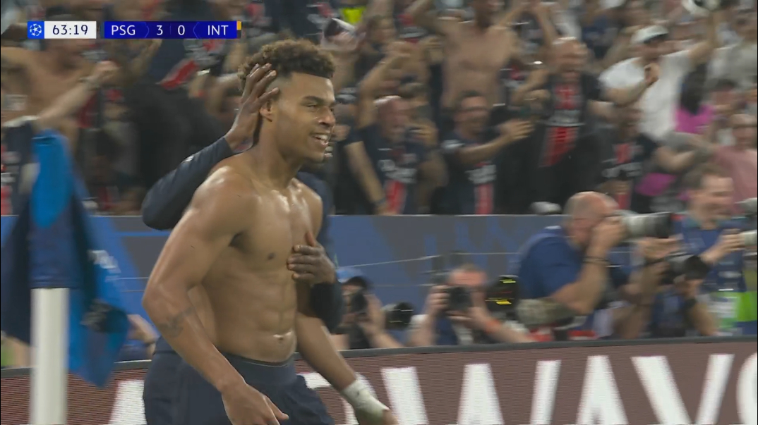 第63分钟！#杜埃梅开二度# 巴黎3-0国米！！！#巴黎圣日耳曼vs国际米兰##