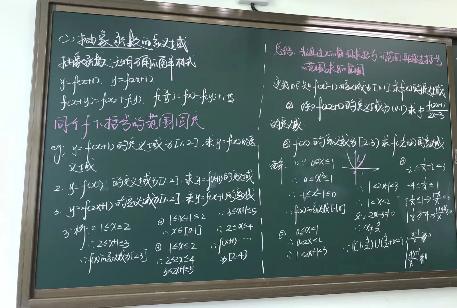 高一抽象函数定义域你学会了吗？