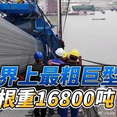 《世界上最粗巨型钢缆，一根就重16800吨，轻轻松松吊起9万吨航母！》播放量：1
