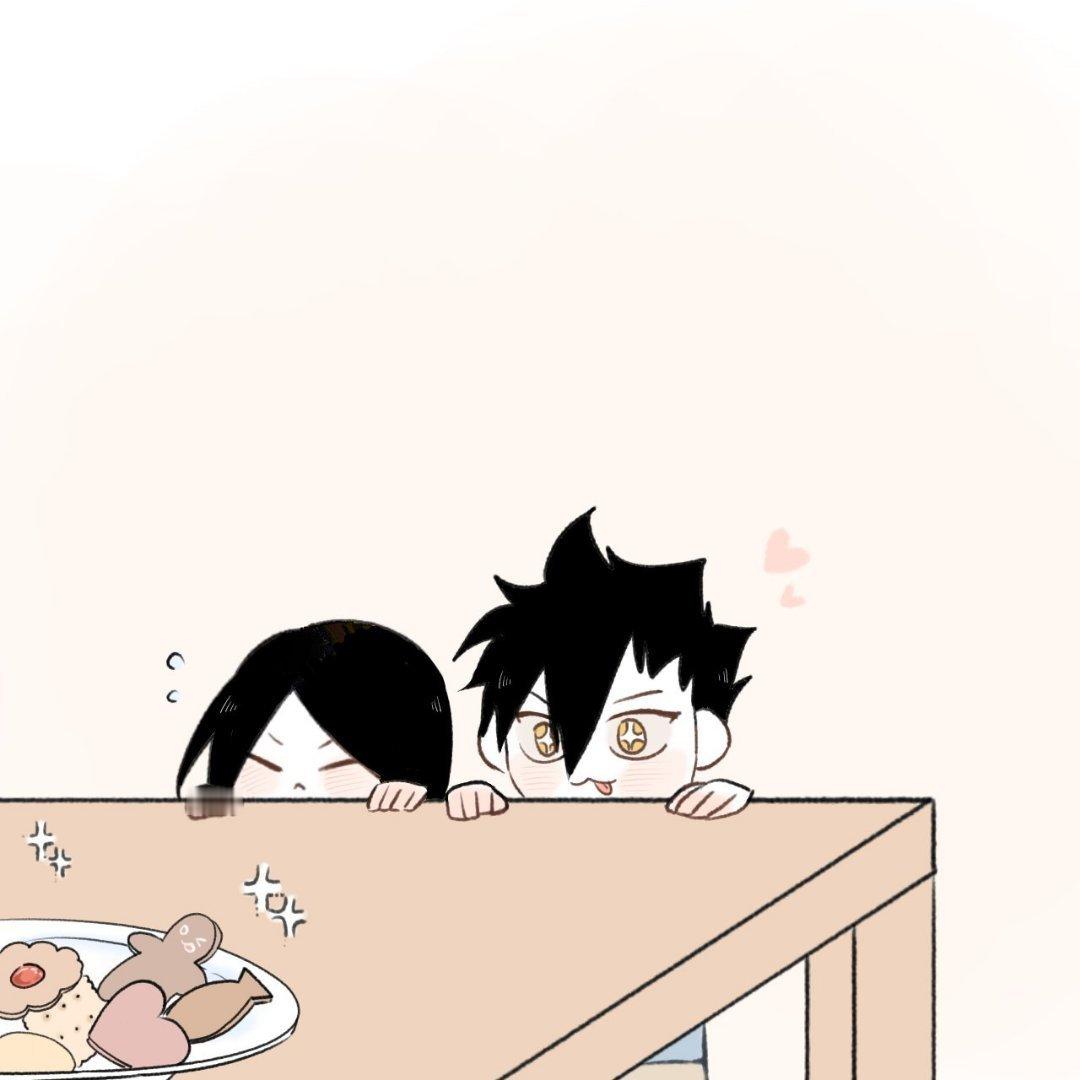 排球少年[超话]黑研发现两个小可爱！画师X:hina_01_05 ​​​