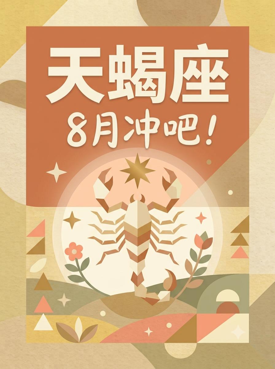 8月天蝎座，清掉旧账，踢走小人！。参考太阳+上升