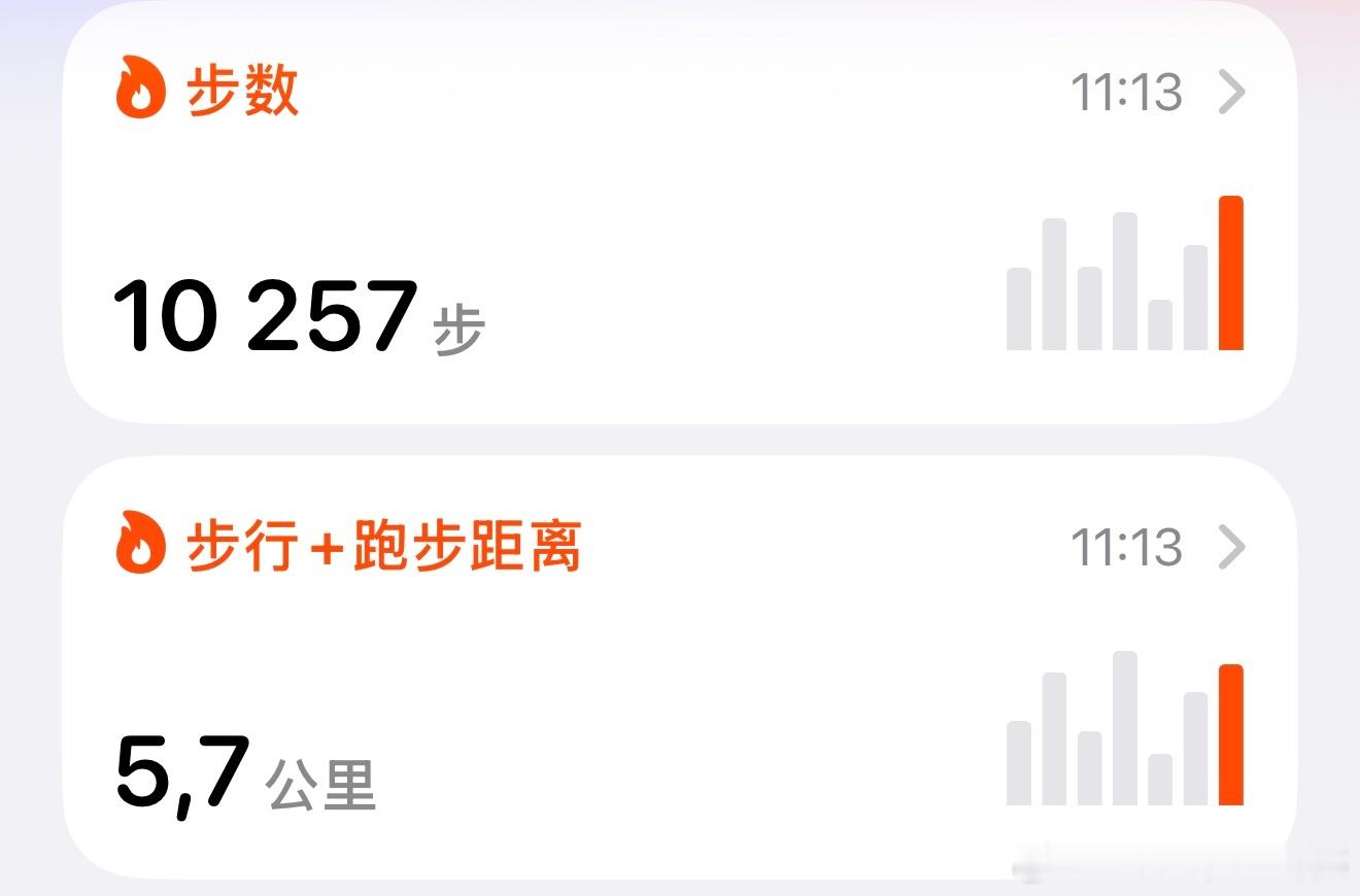 宅家绕圈圈也可以走5.7公里10257步。 