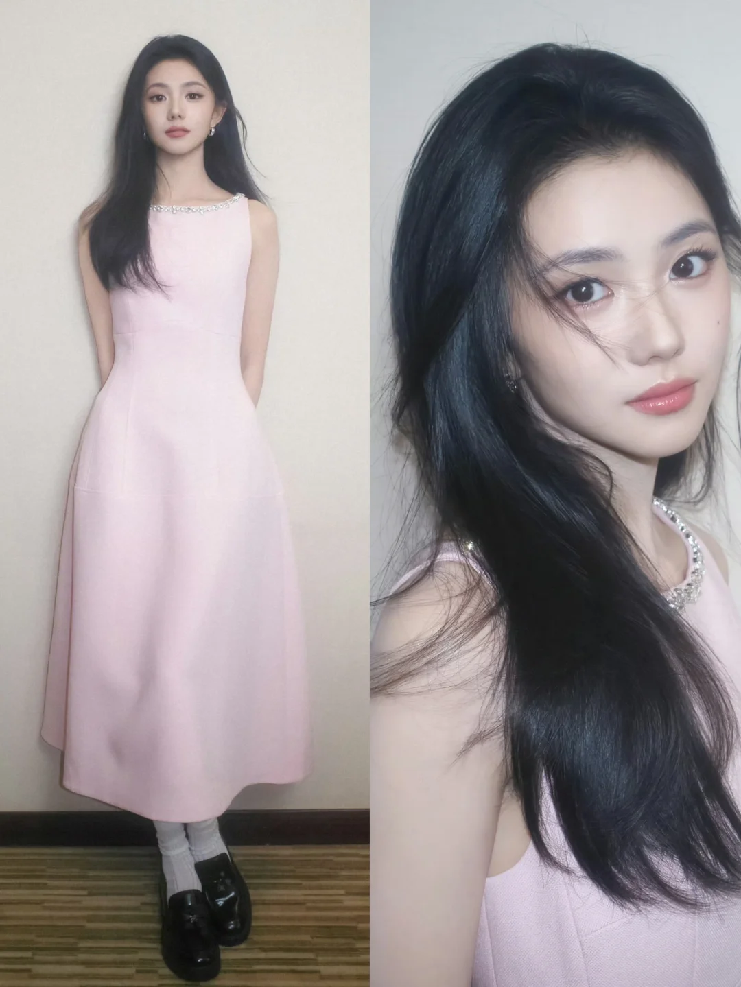 刘浩存粉裙CCD，好美好灵~