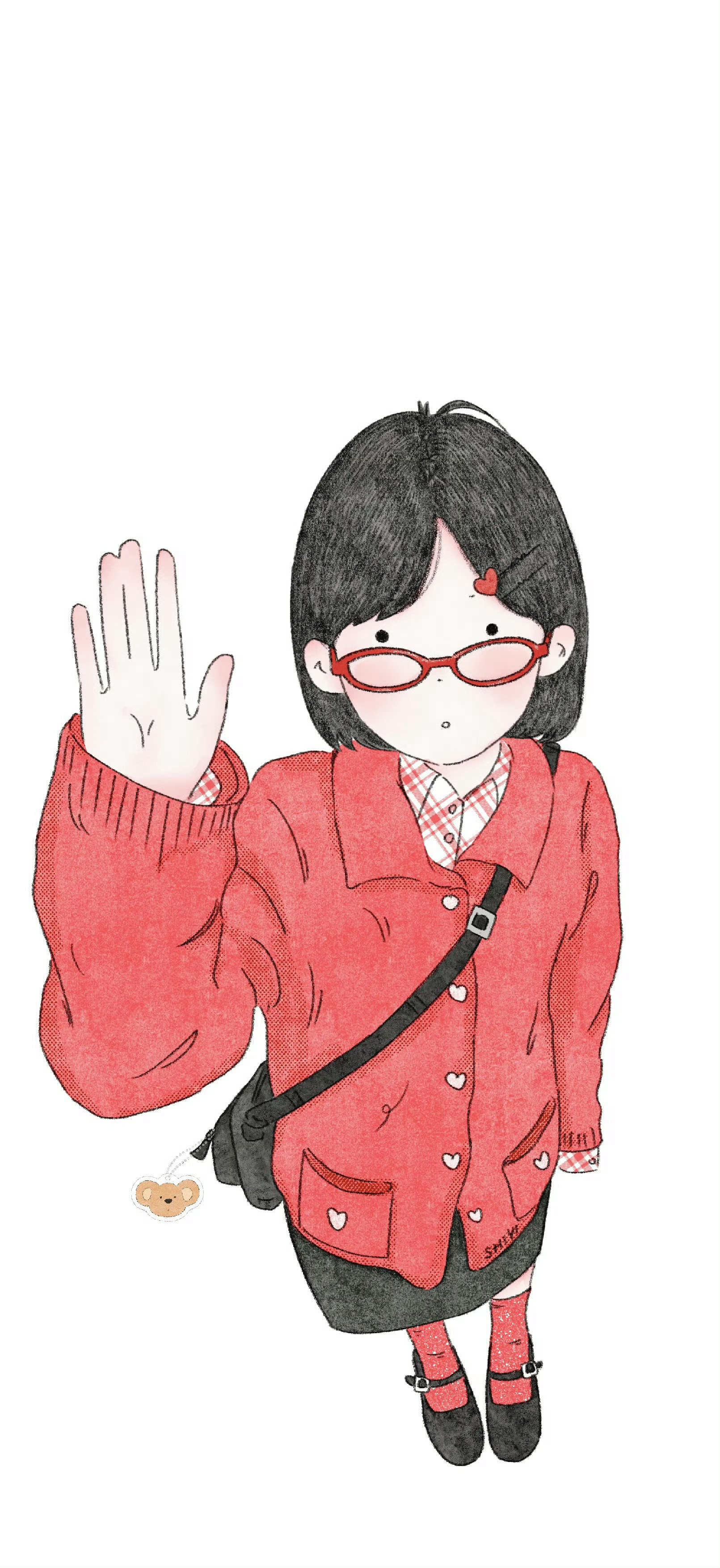 手机壁纸  插画 ​​​