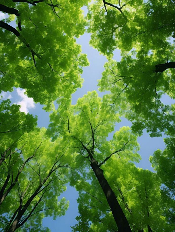 “ 蓝天白云绿树，夏日浪漫依旧 .. ” 