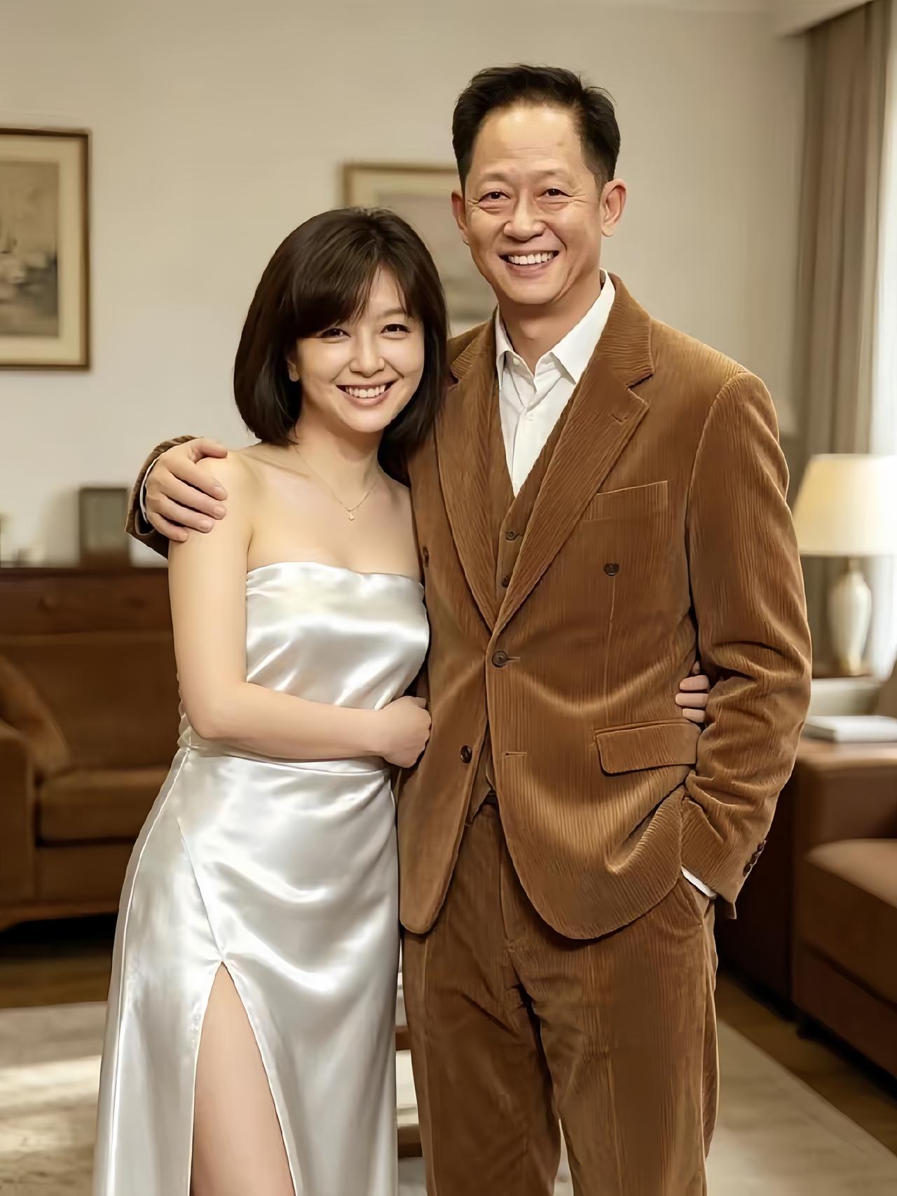 王志文江珊昔日同框，江珊美了美了！[比心][比心][比心]王志文帅了帅了！[赞]